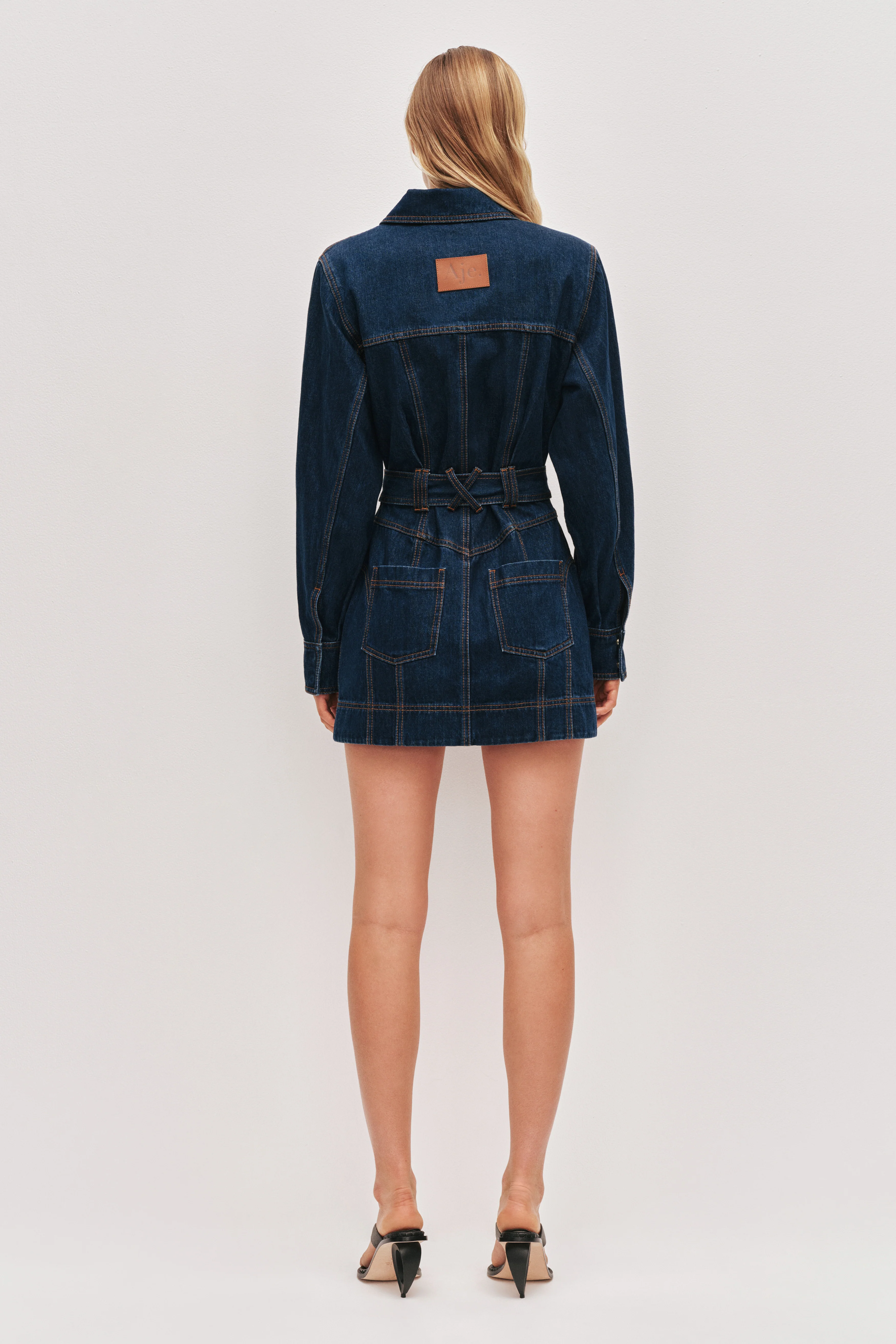 Elodi Denim Mini Dress - Image 7