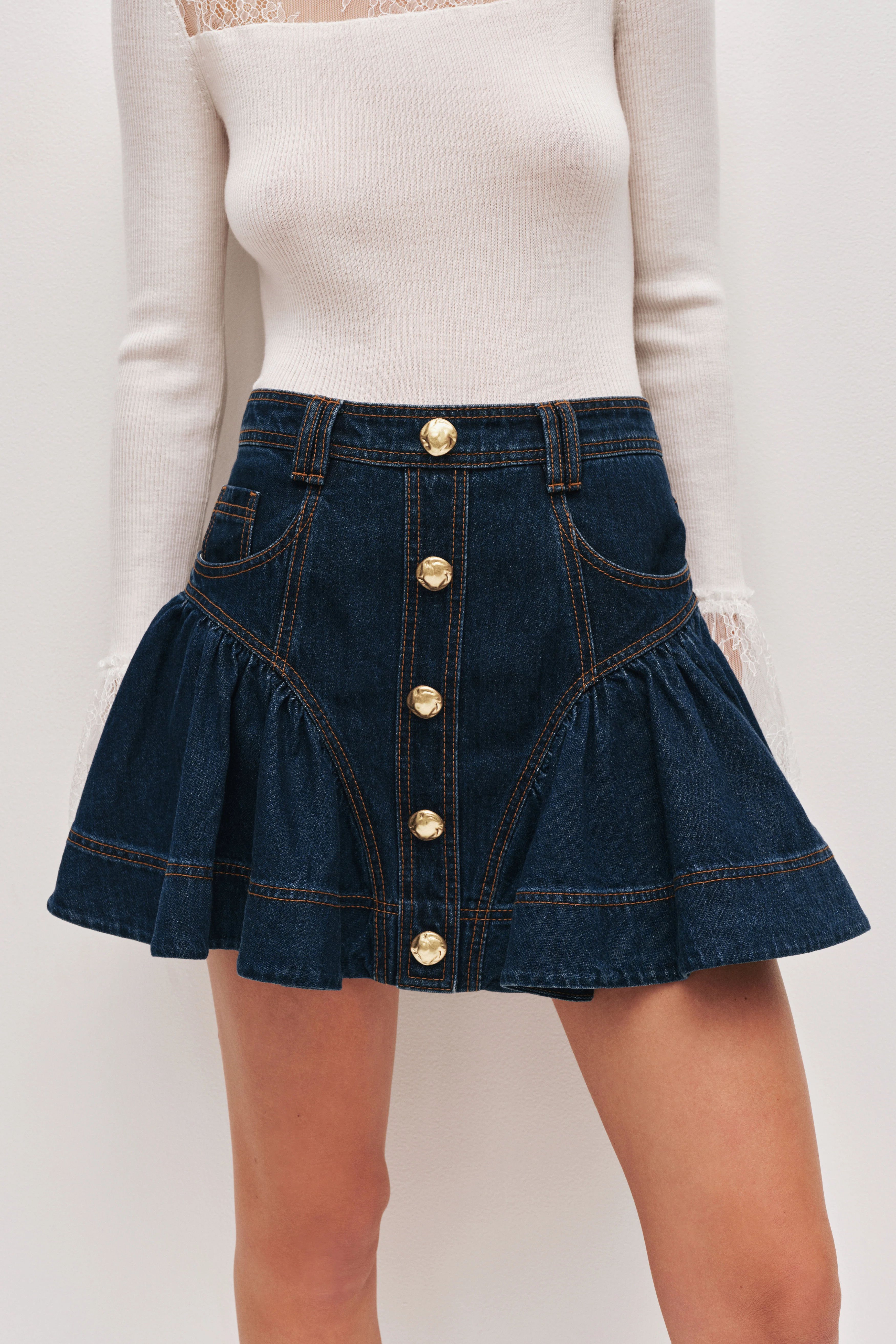 Elodi Denim Mini Skirt - Image 4