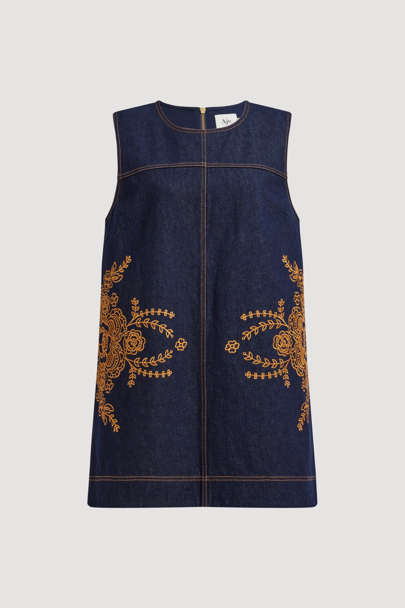 Elora Denim Mini Dress - Image 2