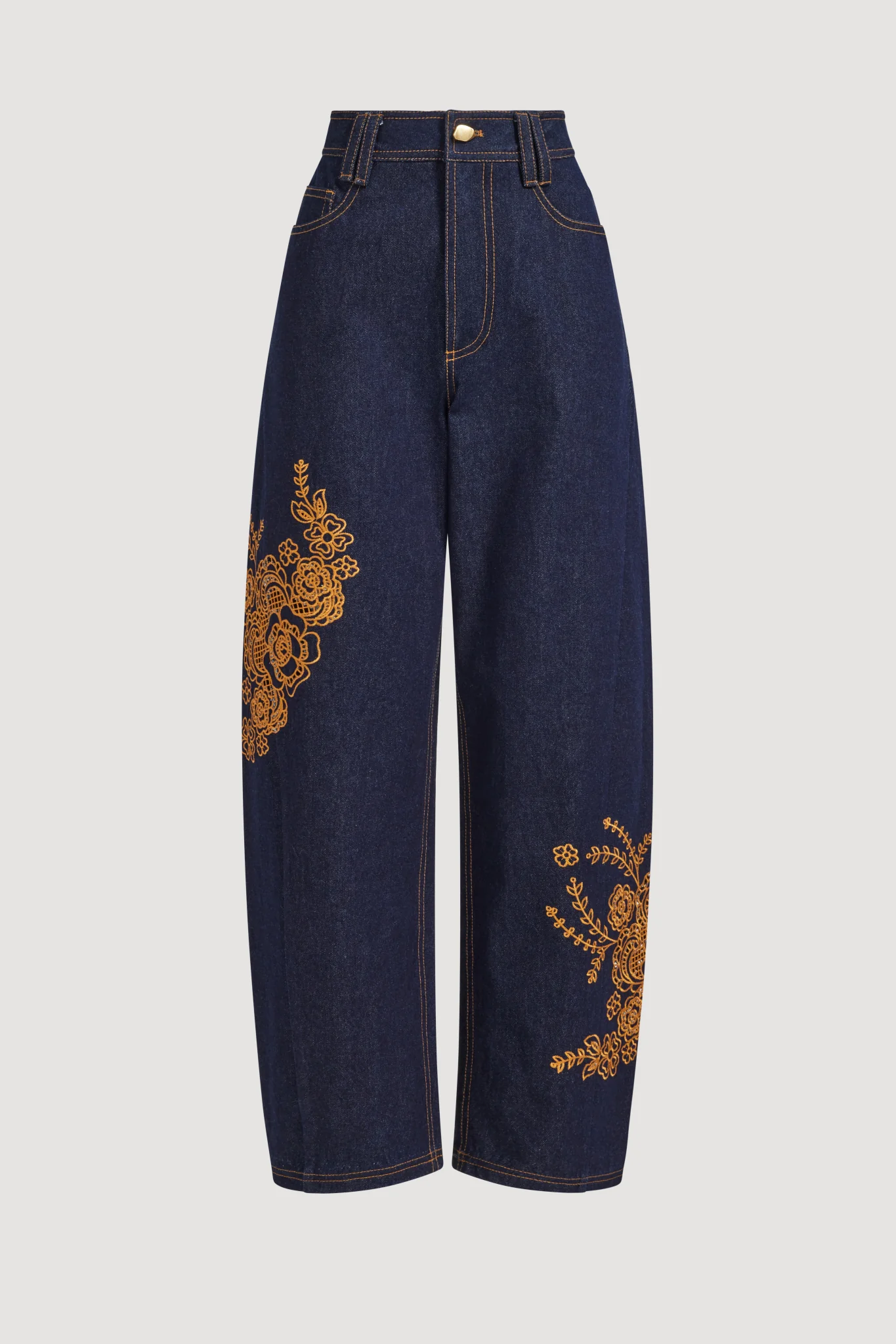 Elora Embroidered Denim Jeans - Image 2