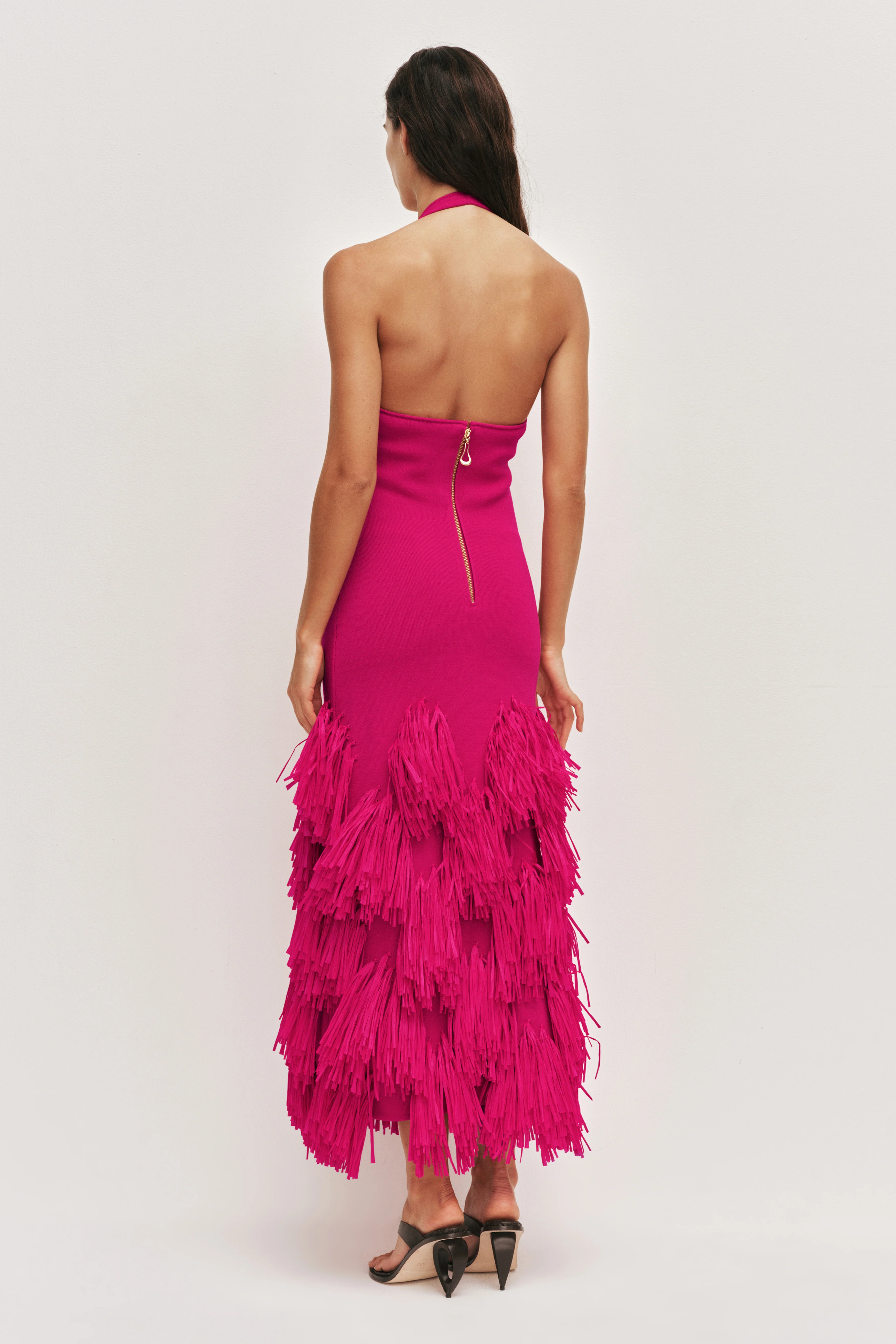 Elva Raffia Knit Midi Dress - Image 6