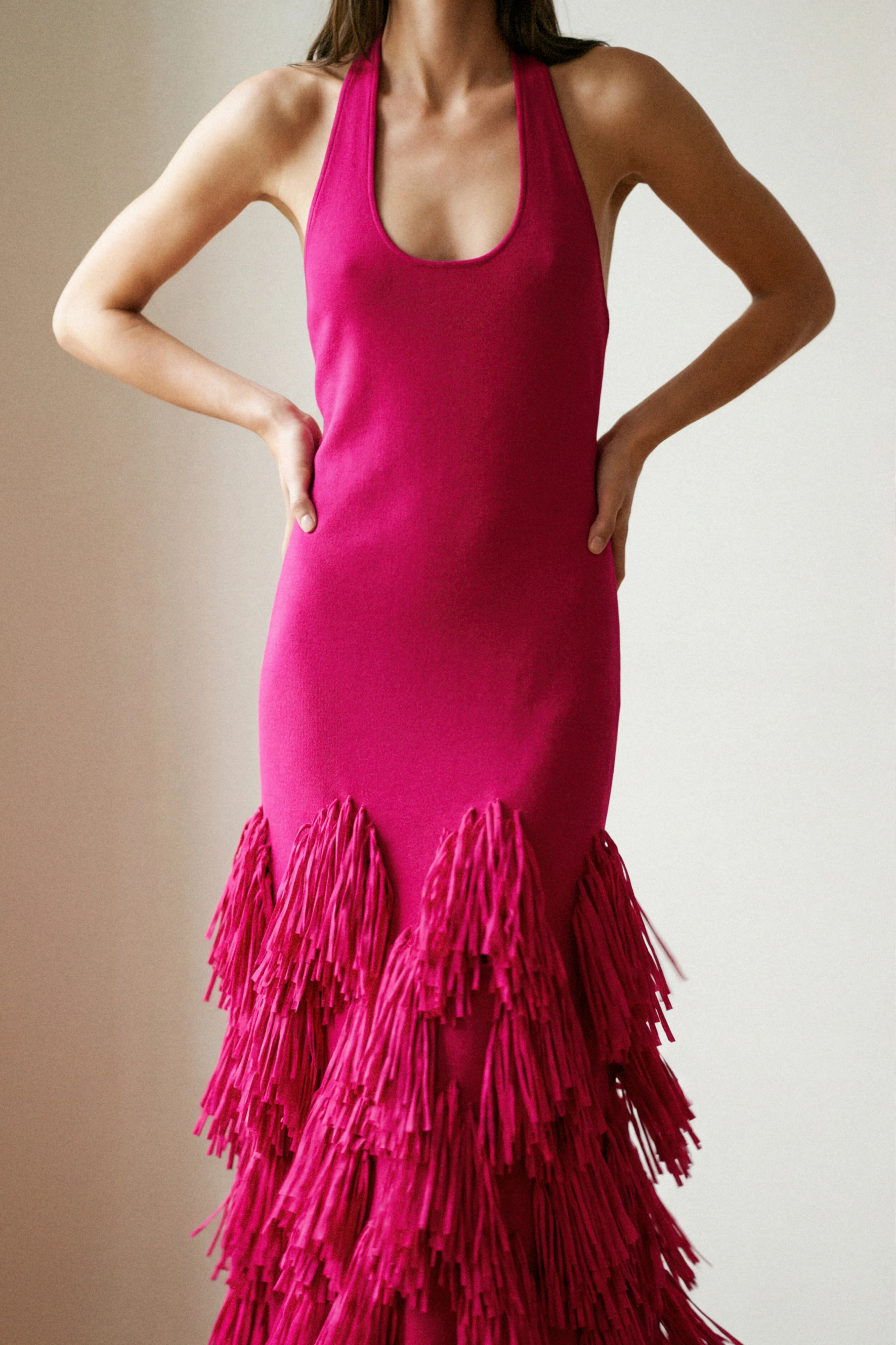 Elva Raffia Knit Midi Dress - Image 9