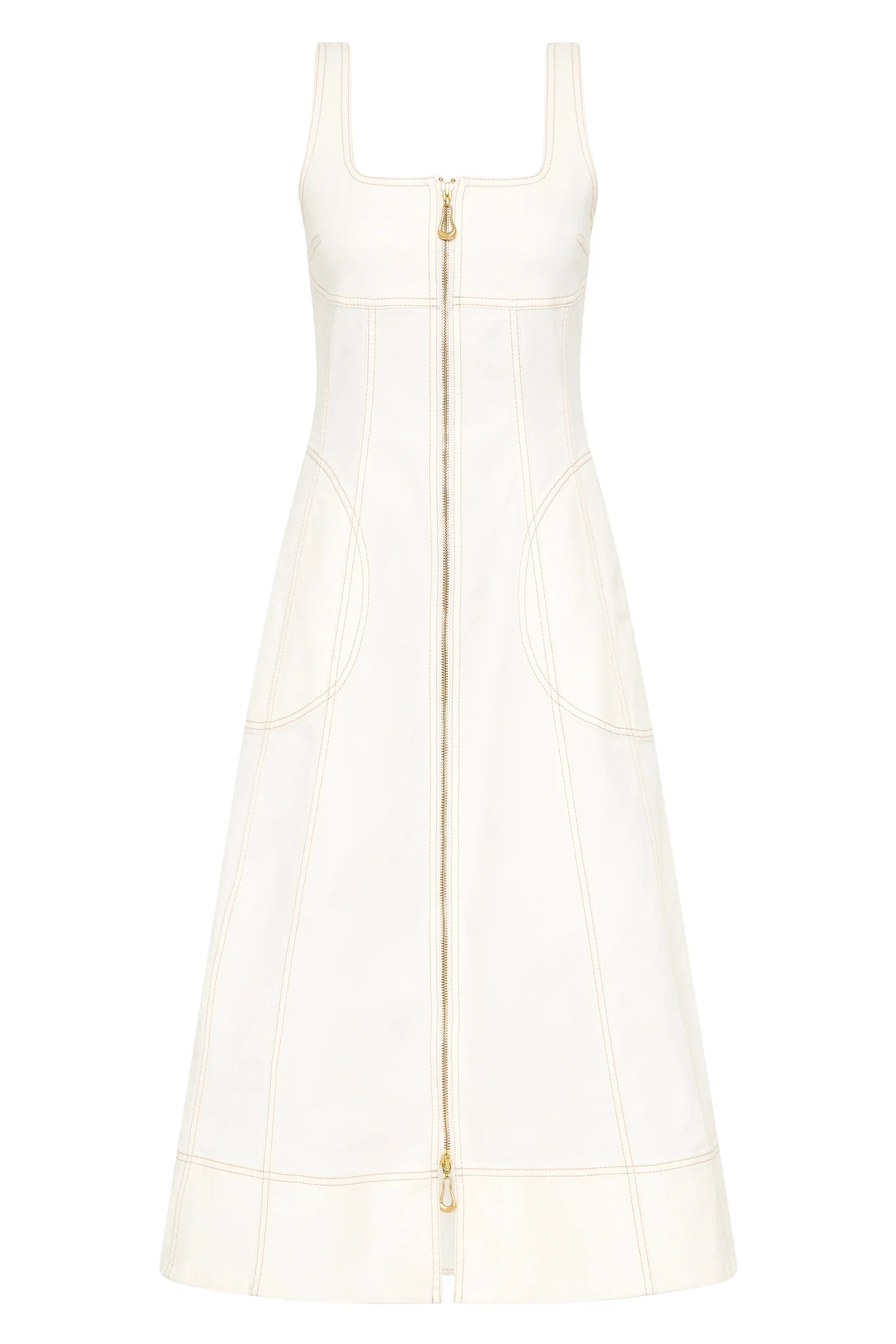Emilie Denim Midi Dress - Image 2