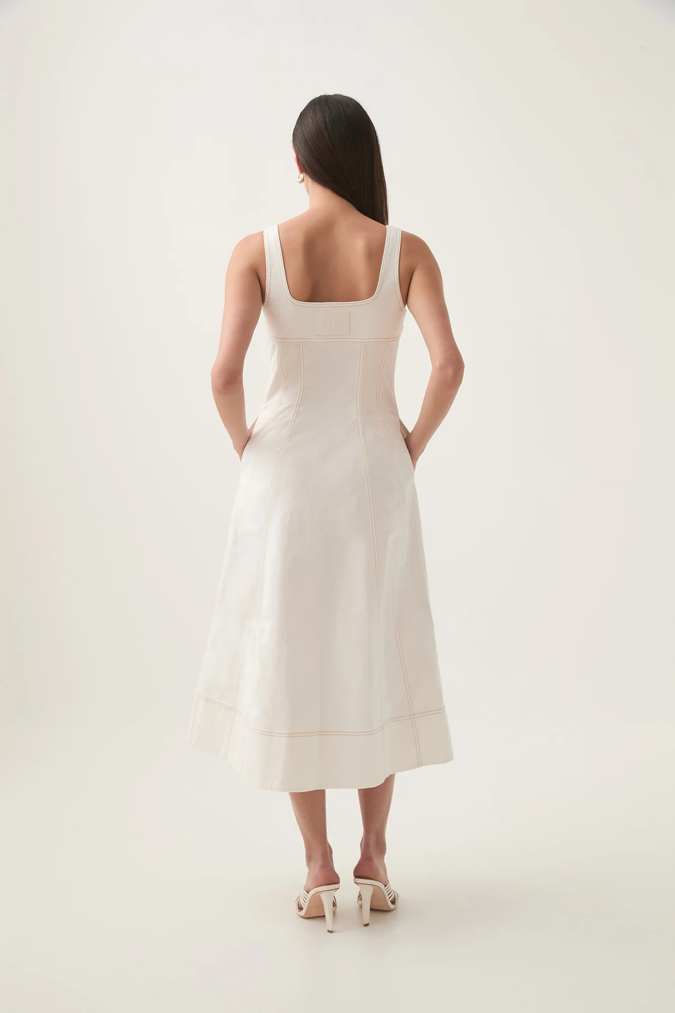 Emilie Denim Midi Dress - Image 7