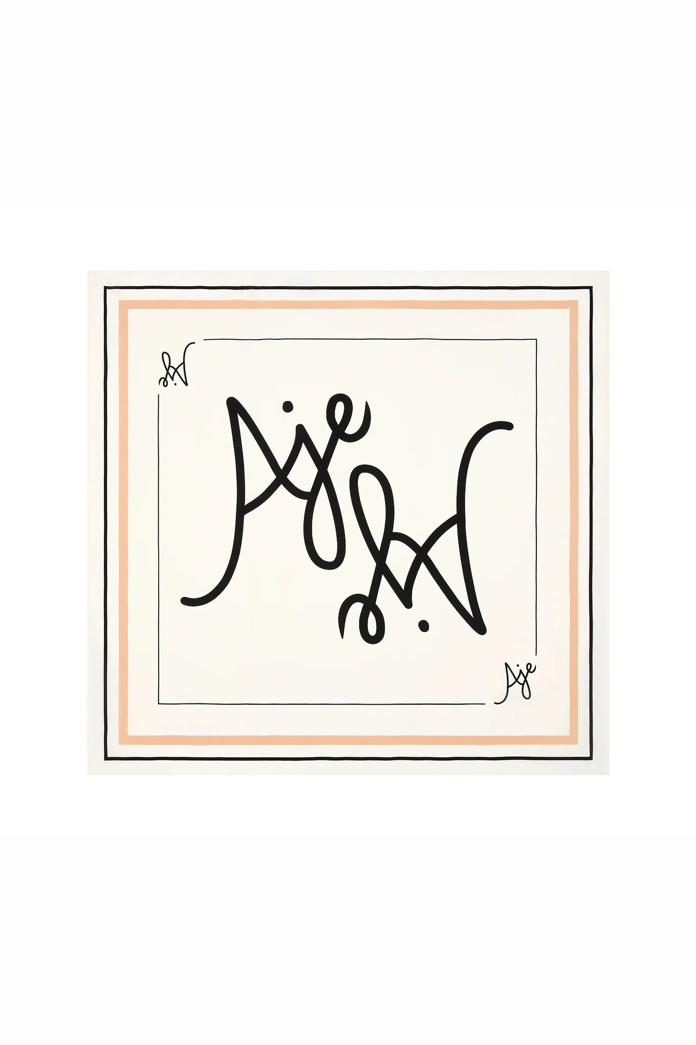 Emmy Silk Logo Scarf