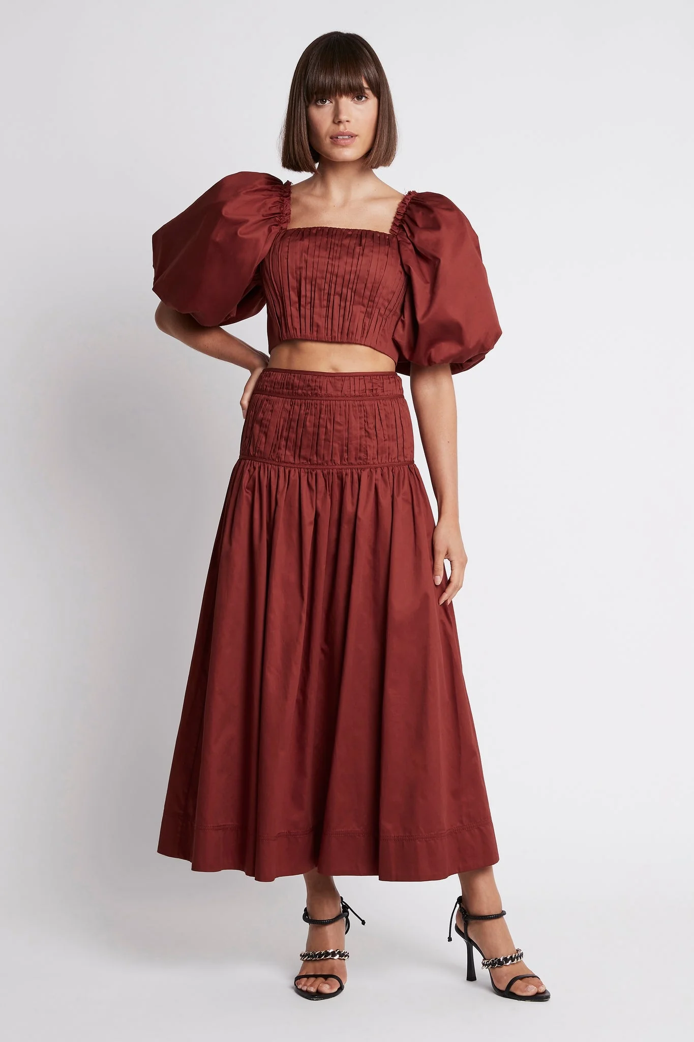 Enamour Puff Sleeve Cropped Top - Image 6