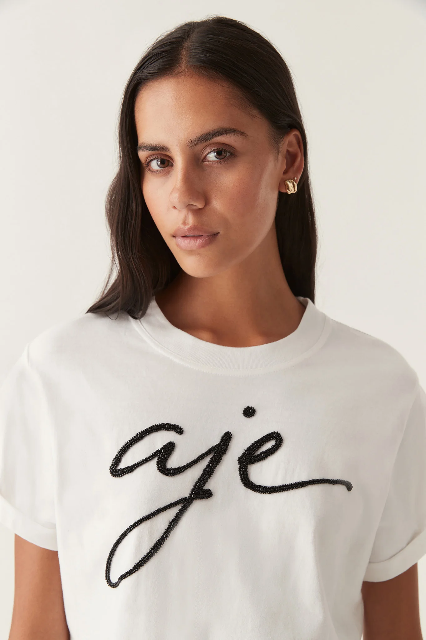 Enya Embellished Slim Tee - Image 4