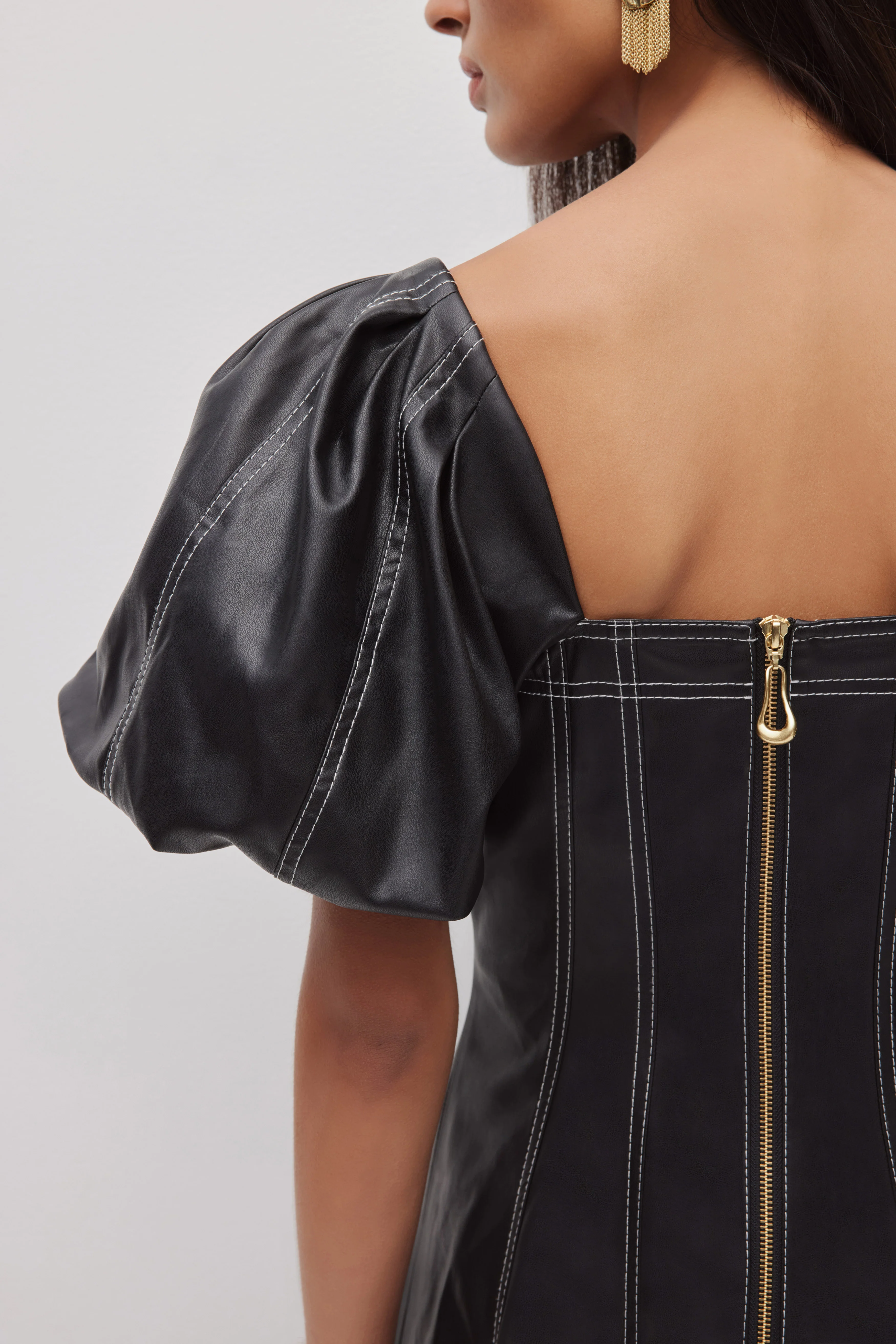 Ether Puff Mini Dress - Image 4