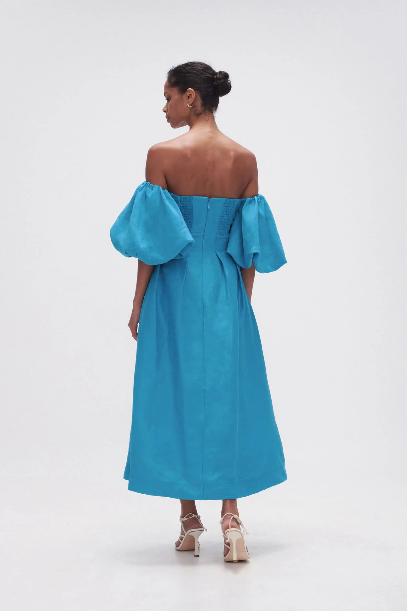 Eugenie Off Shoulder Midi Dress - Image 6