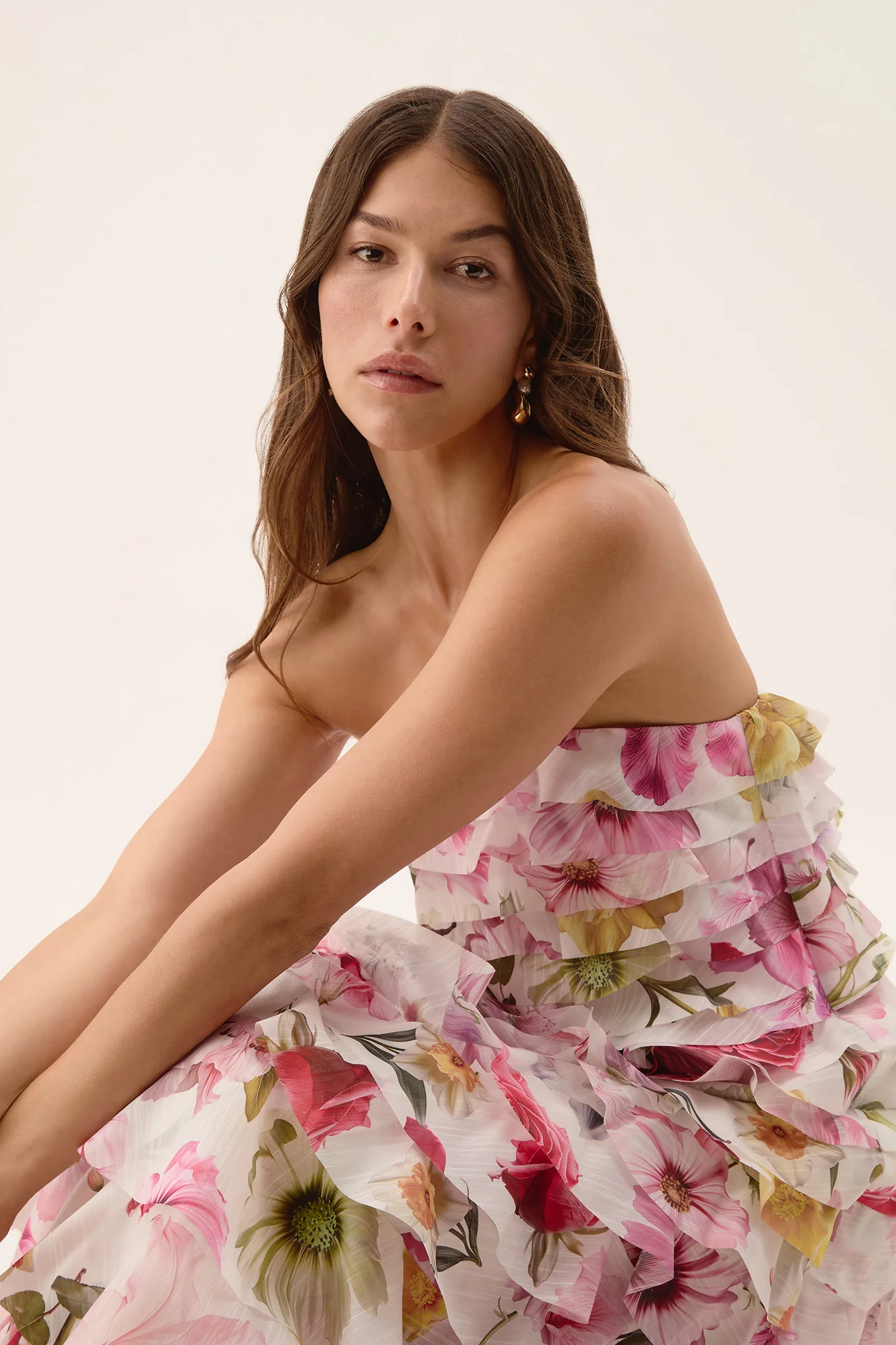 Fleur Pleated Gown - Image 3