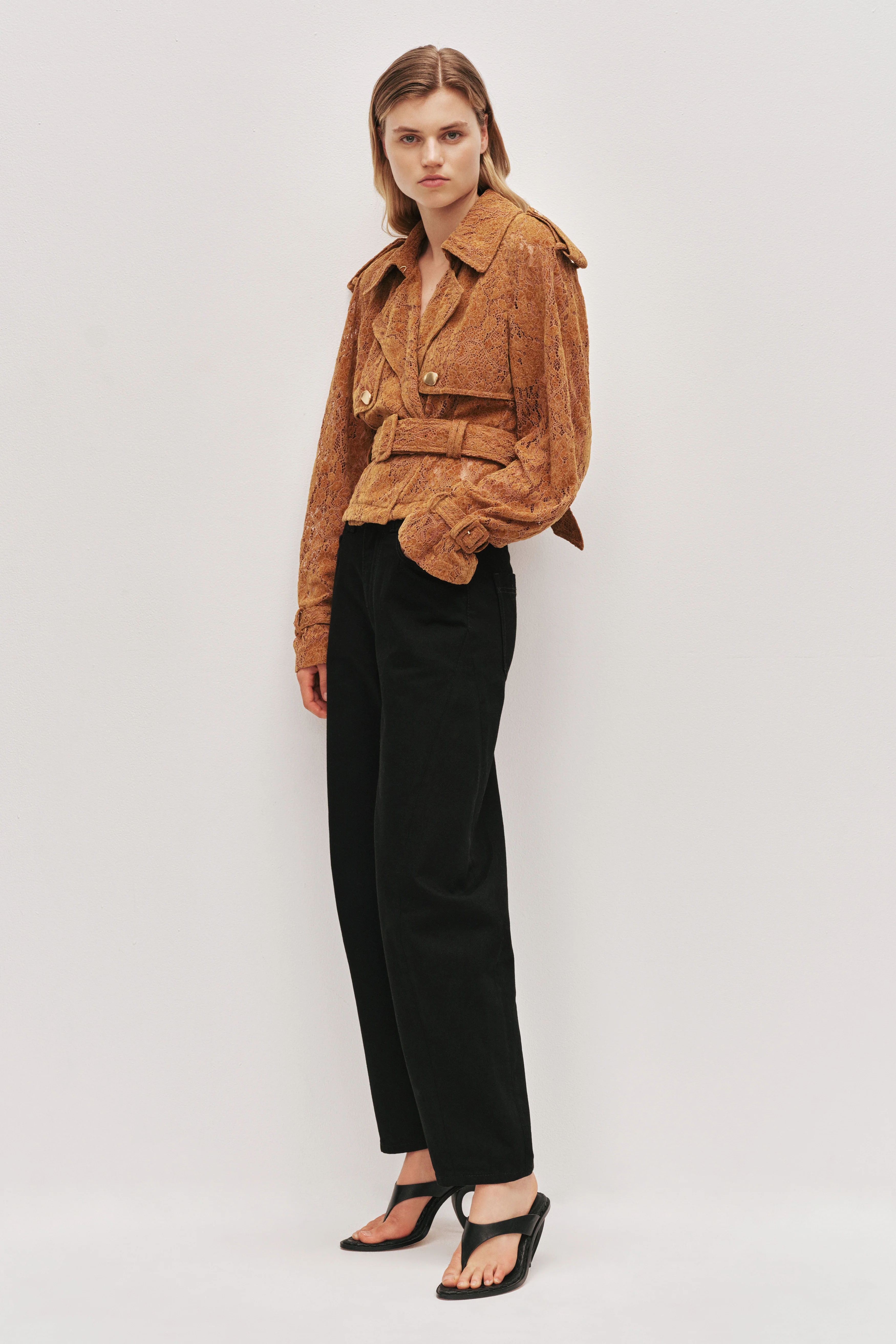 Florence Lace Cropped Jacket - Image 5
