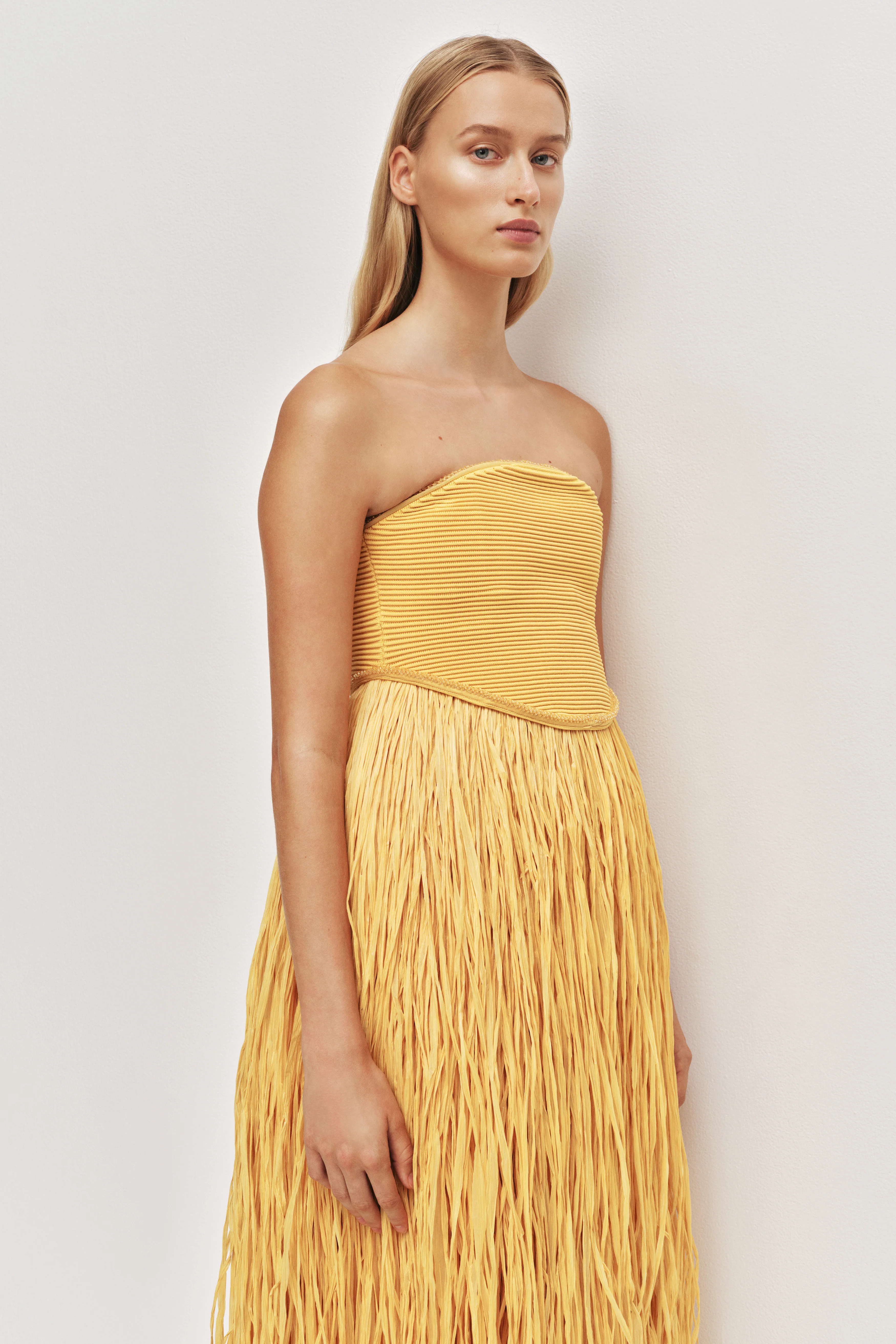 Florentia Raffia Maxi Dress - Image 3