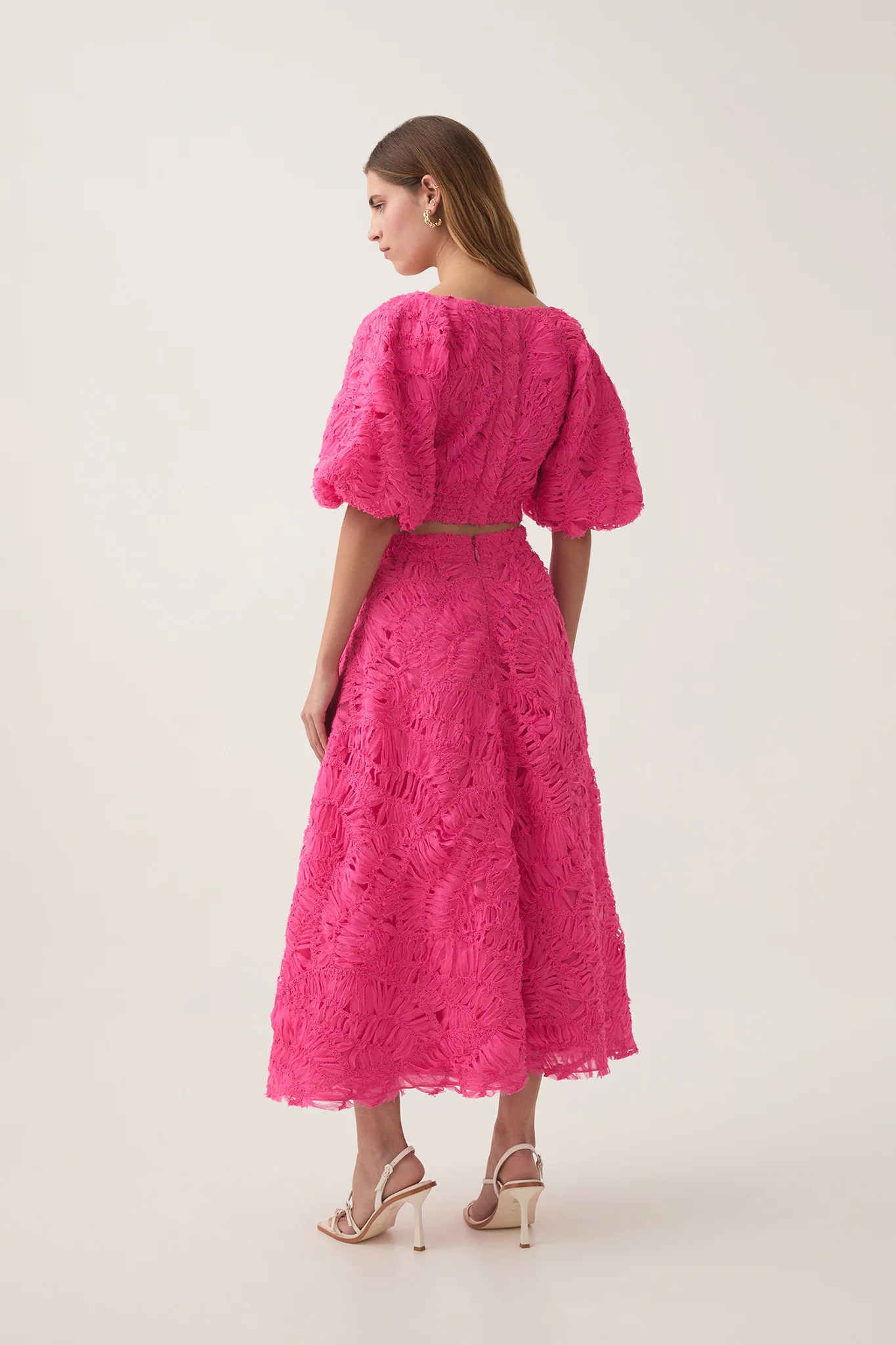 Florential Textured Midi Skirt - Image 6