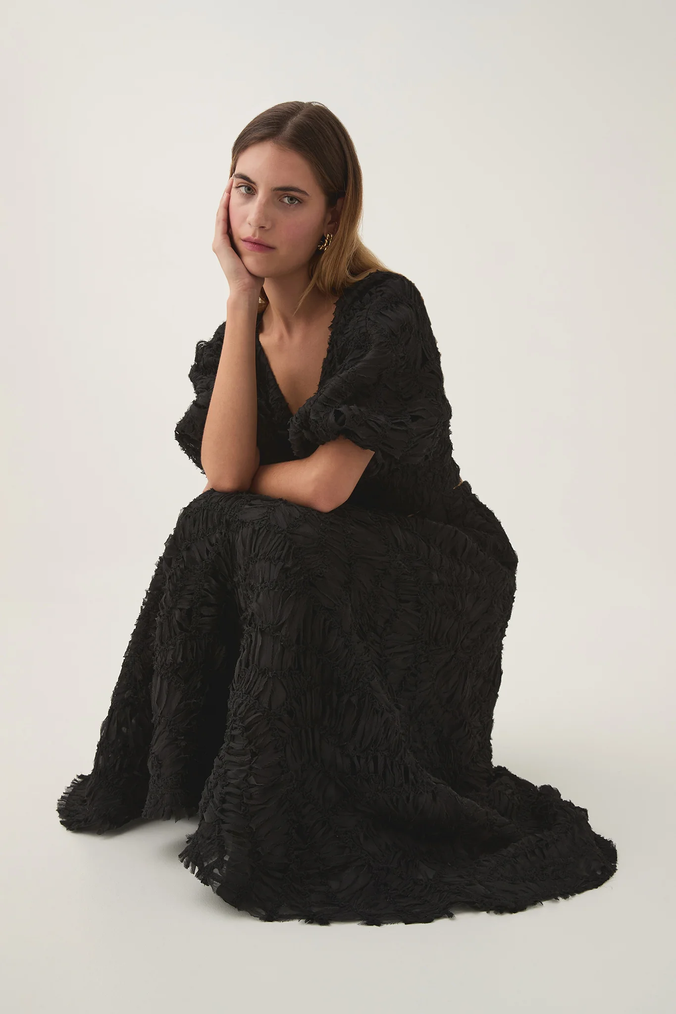 Florential Textured Midi Skirt - Image 5