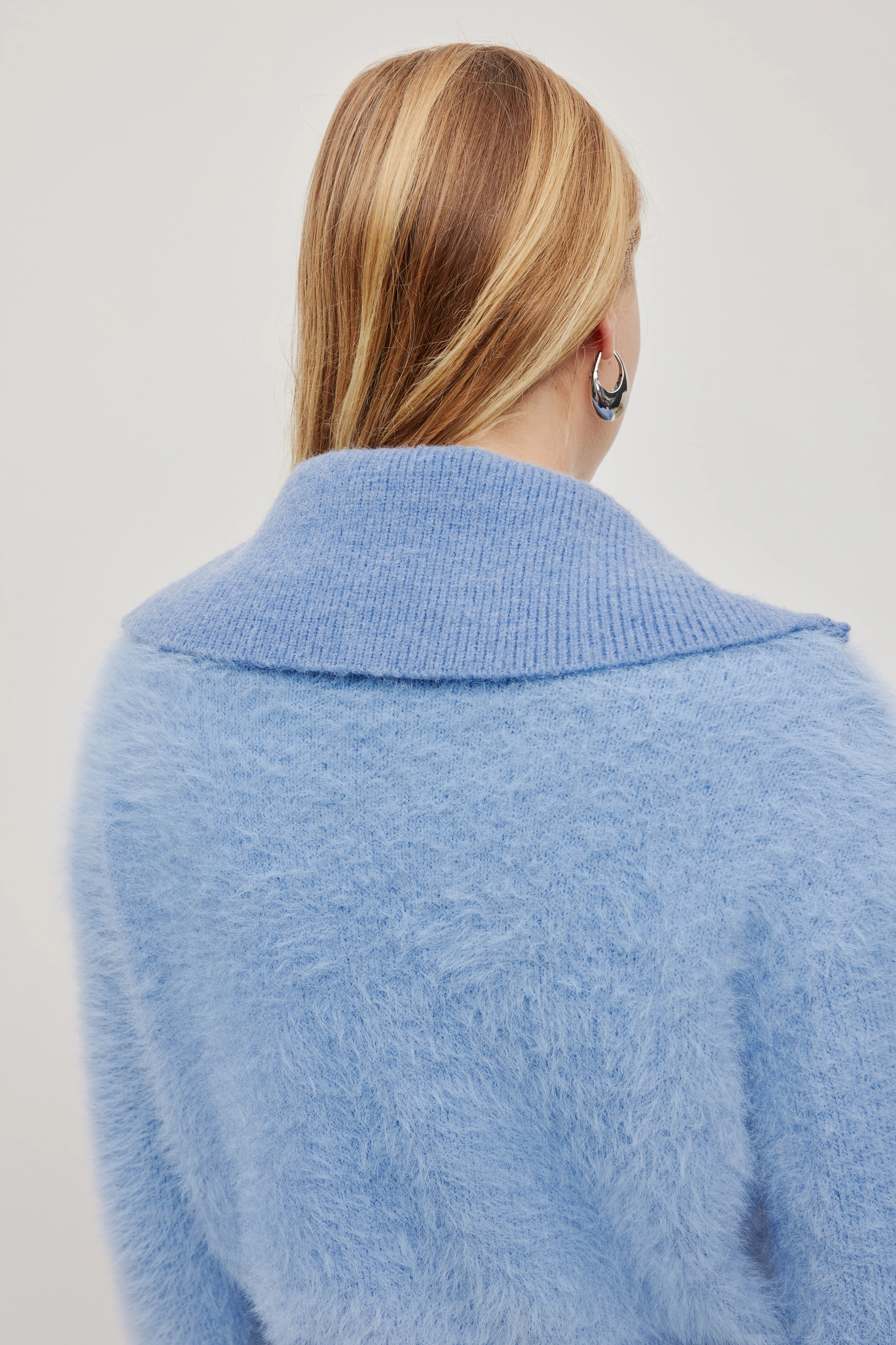 Fluffy 1/4 Zip Jumper - Image 6