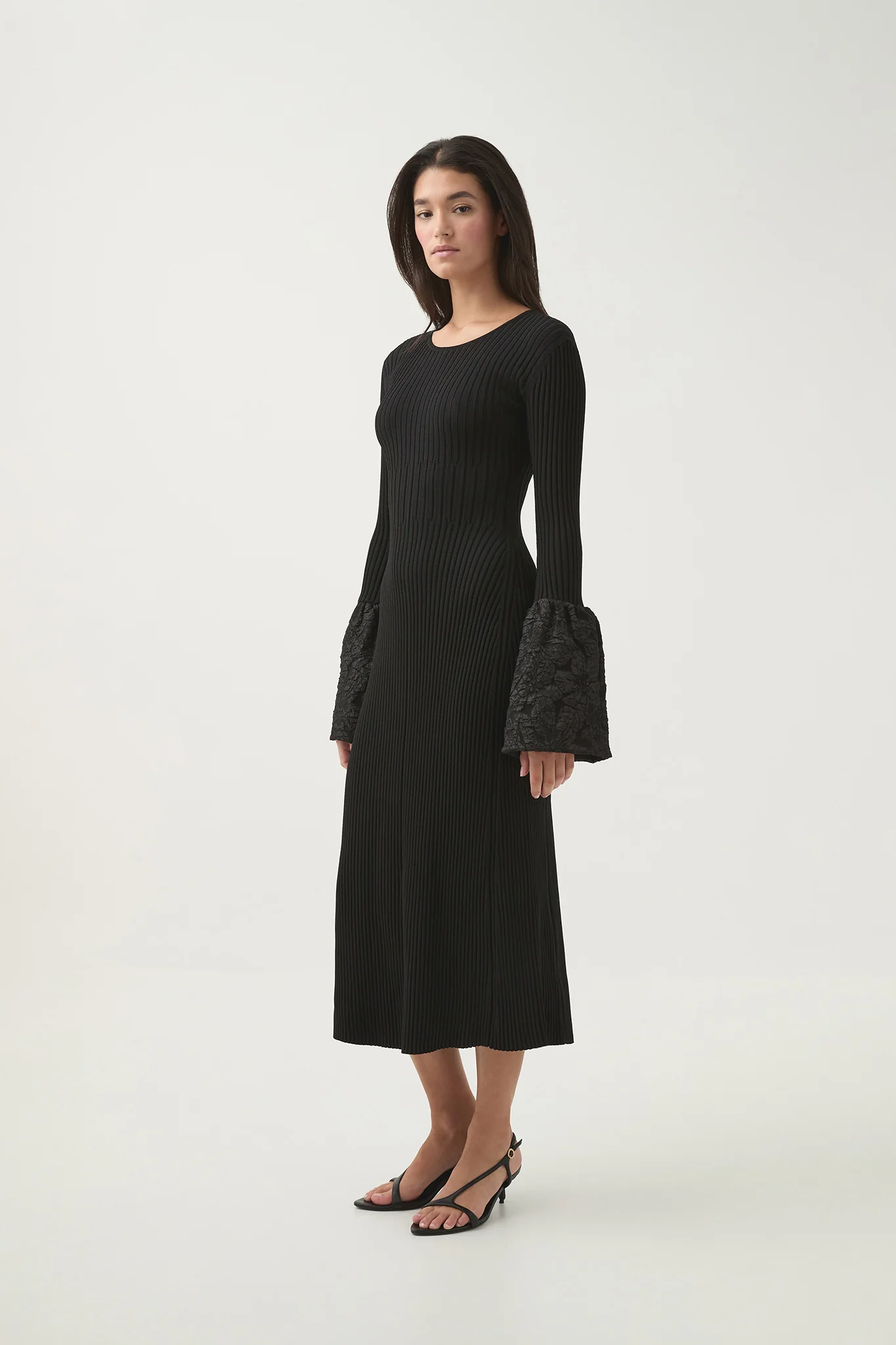 Flute Knit Midi Dress - Image 5