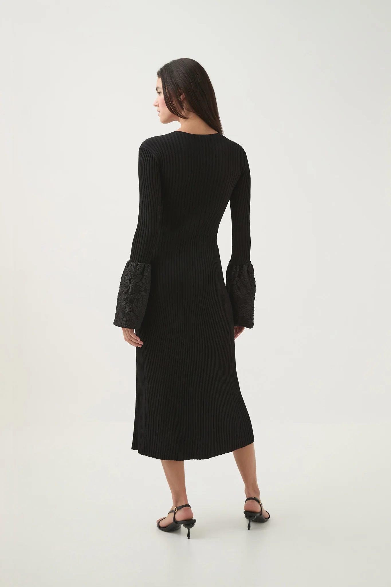 Flute Knit Midi Dress - Image 6