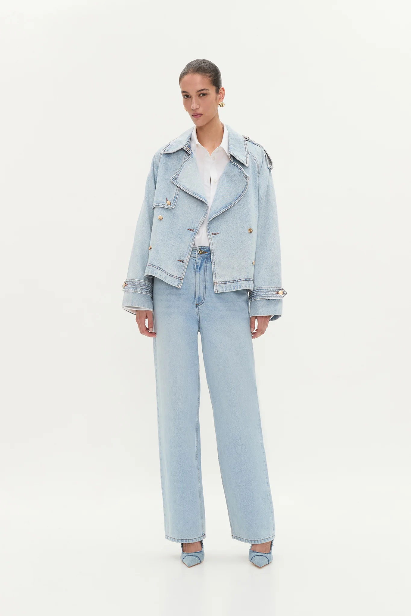 Flynn Cropped Trench - Image 3