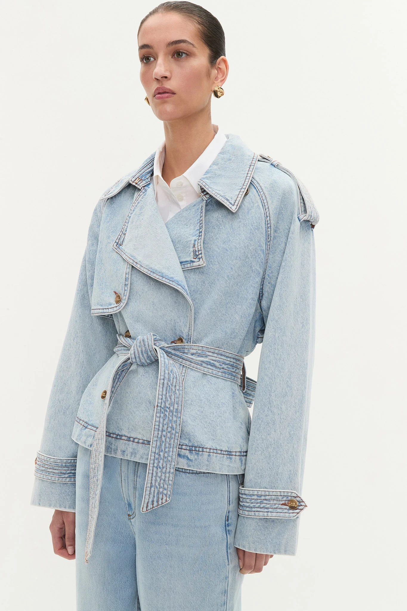 Flynn Cropped Trench - Image 6