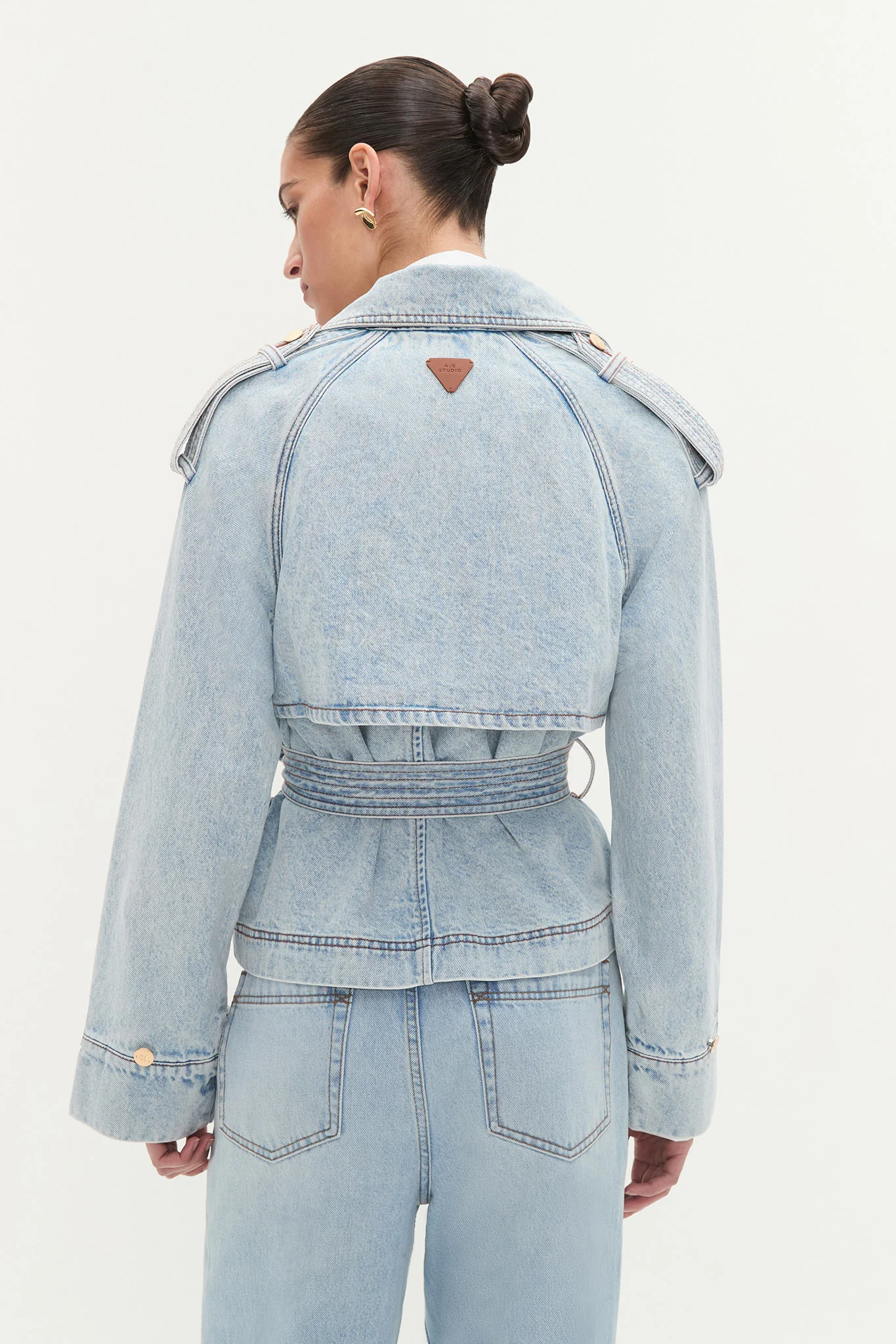 Flynn Cropped Trench - Image 8