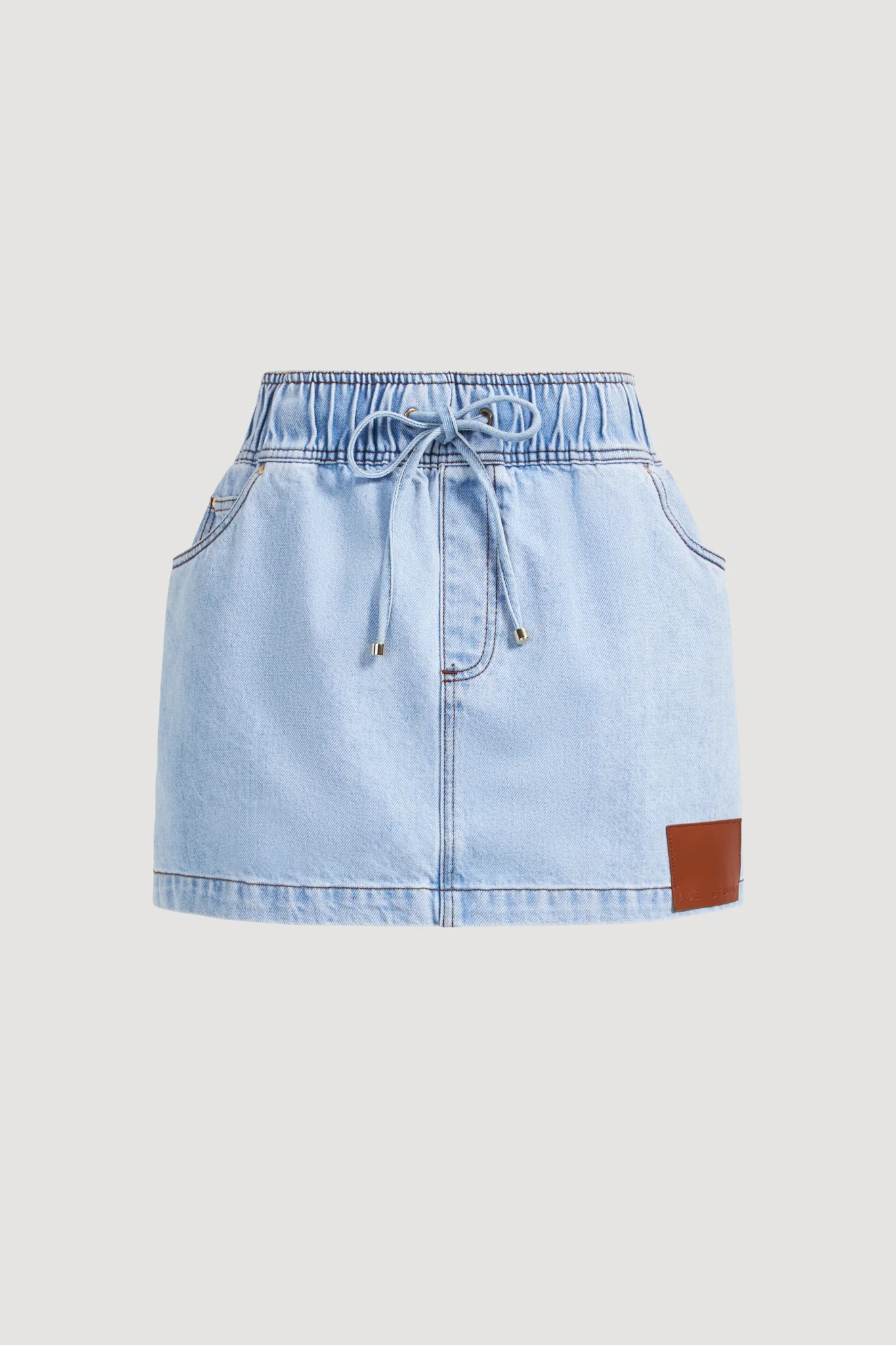 Flynn Denim Mini Skirt - Image 2