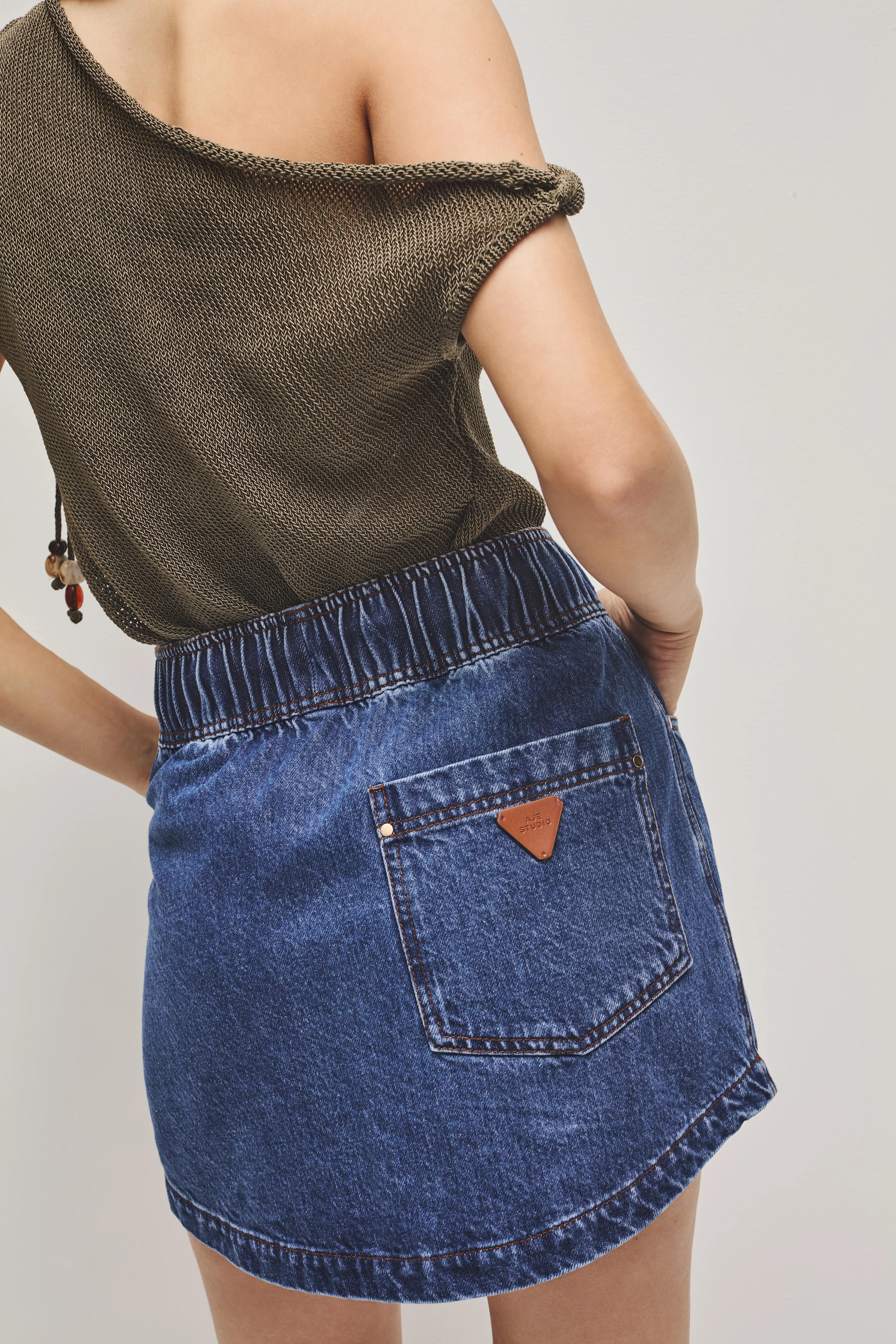 Flynn Denim Mini Skirt - Image 5