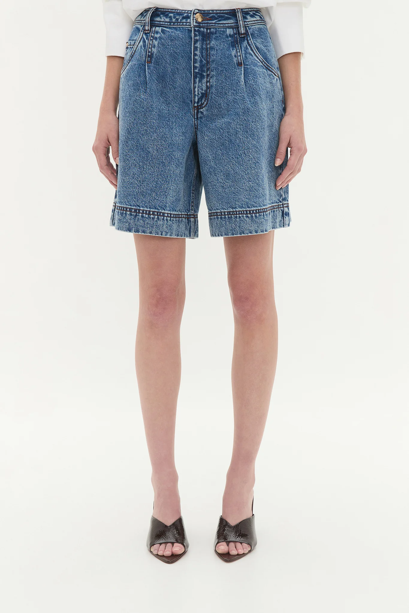Flynn Longline Denim Short - Image 4