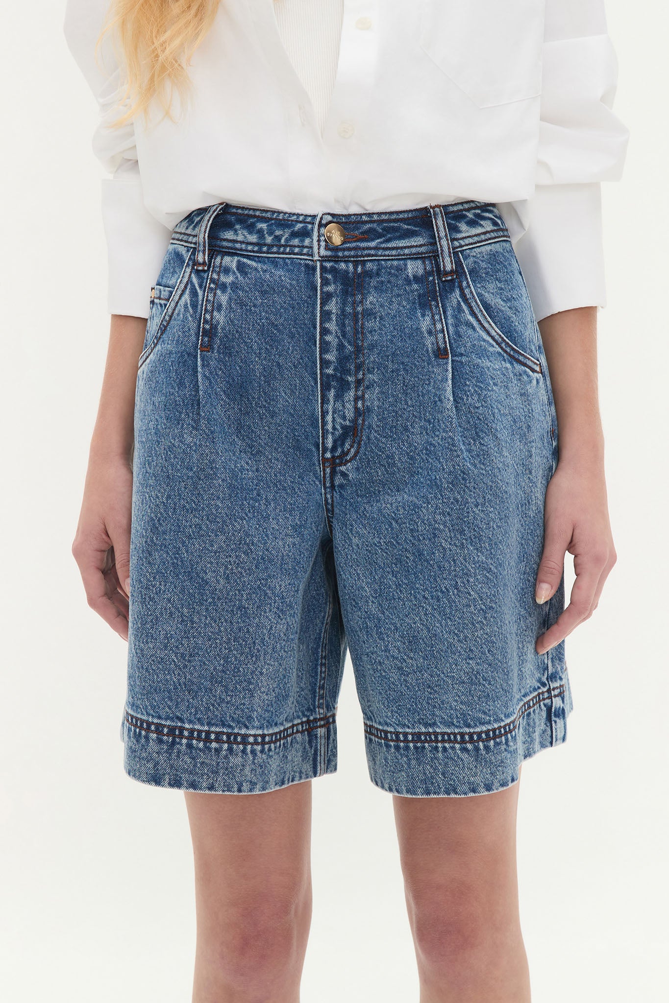 Flynn Longline Denim Short - Image 5