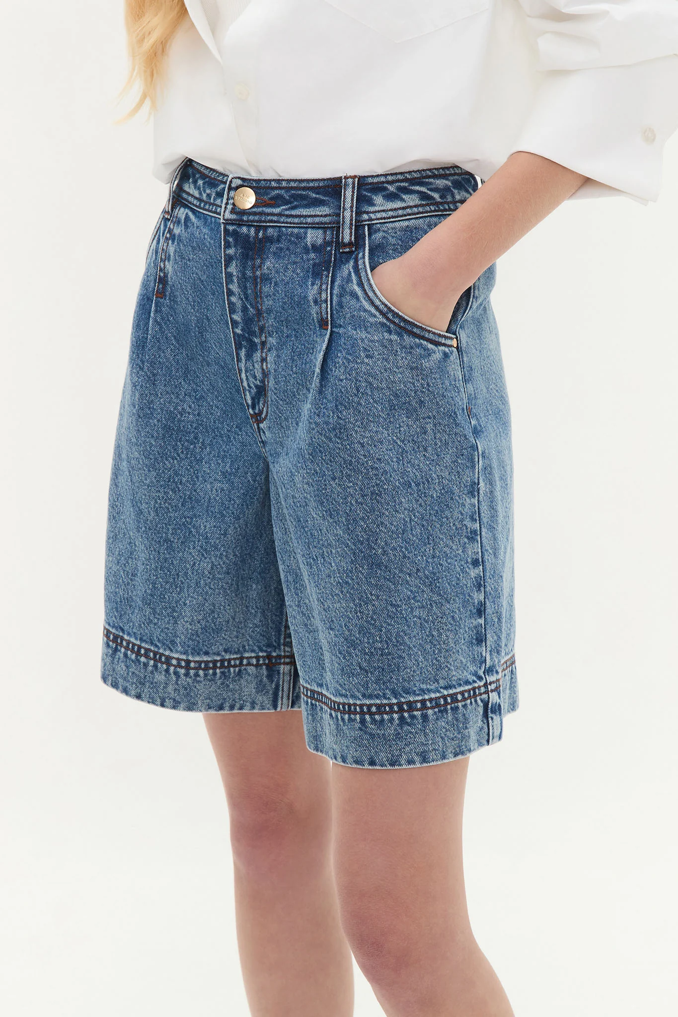 Flynn Longline Denim Short - Image 6