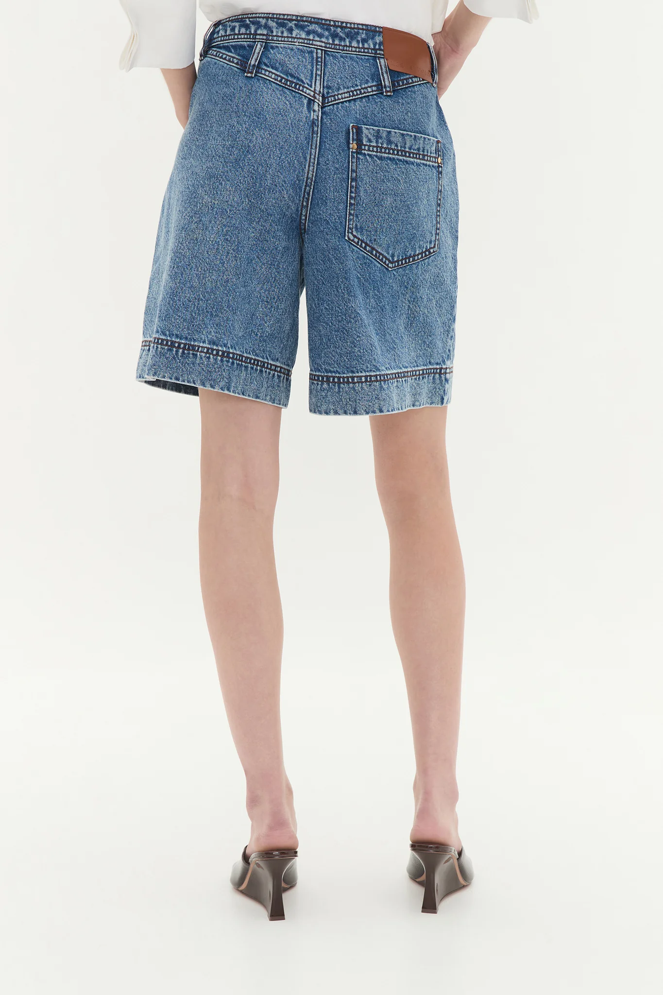Flynn Longline Denim Short - Image 7