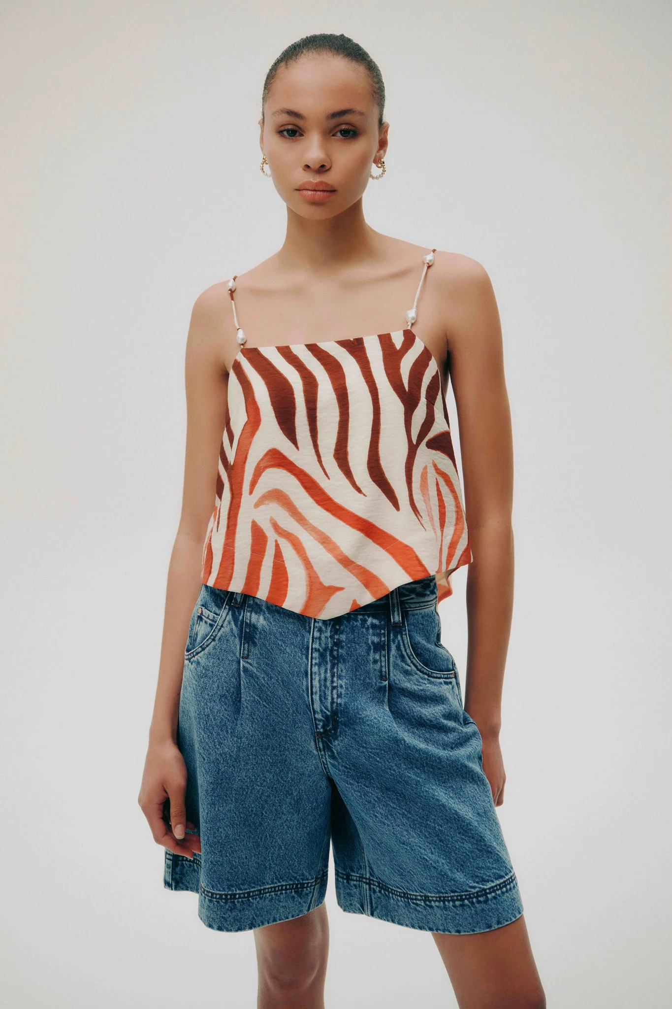 Flynn Longline Denim Short - Image 8