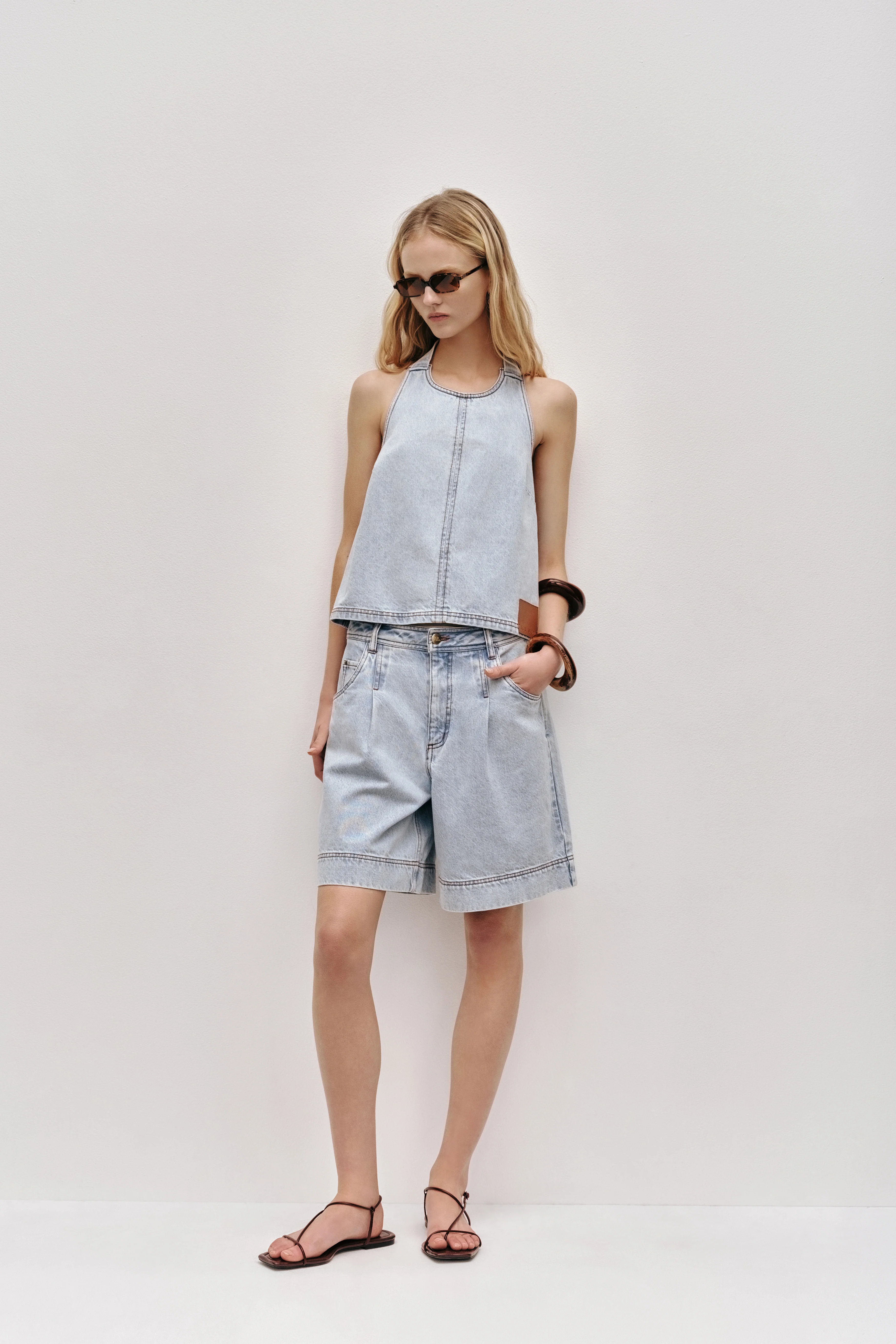 Flynn Longline Denim Short - Image 3