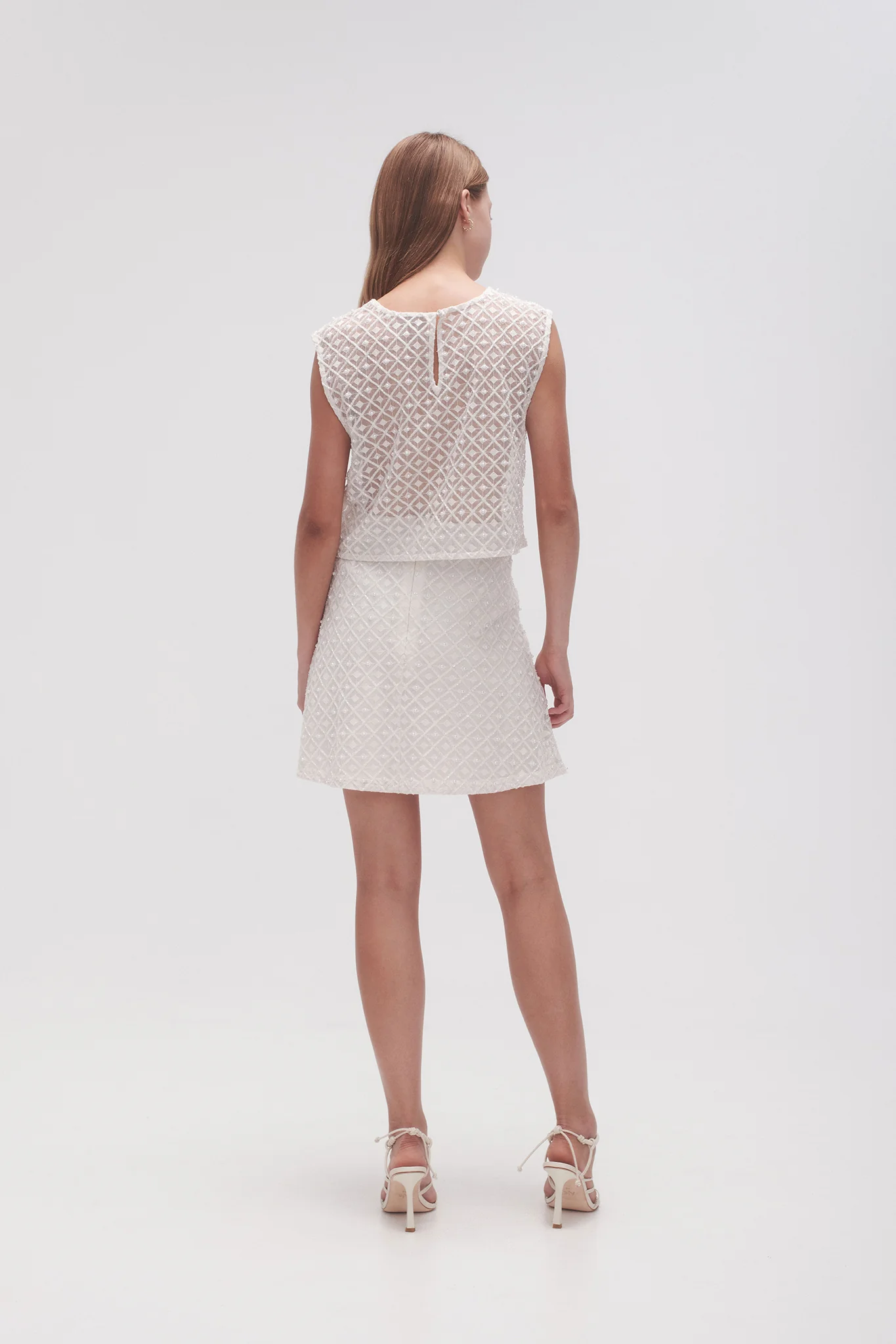 Freya Diamond Pearl Mini Skirt - Image 5