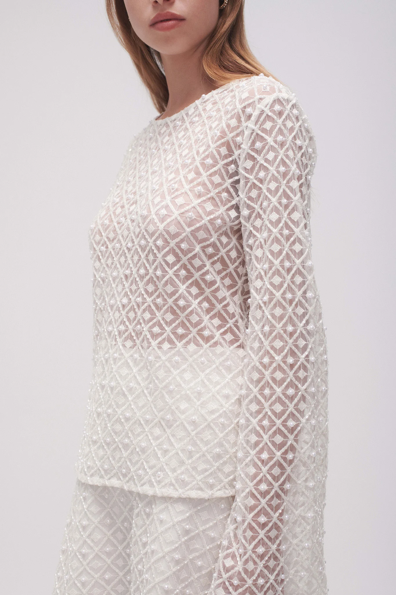 Freya Diamond Pearl Top - Image 4