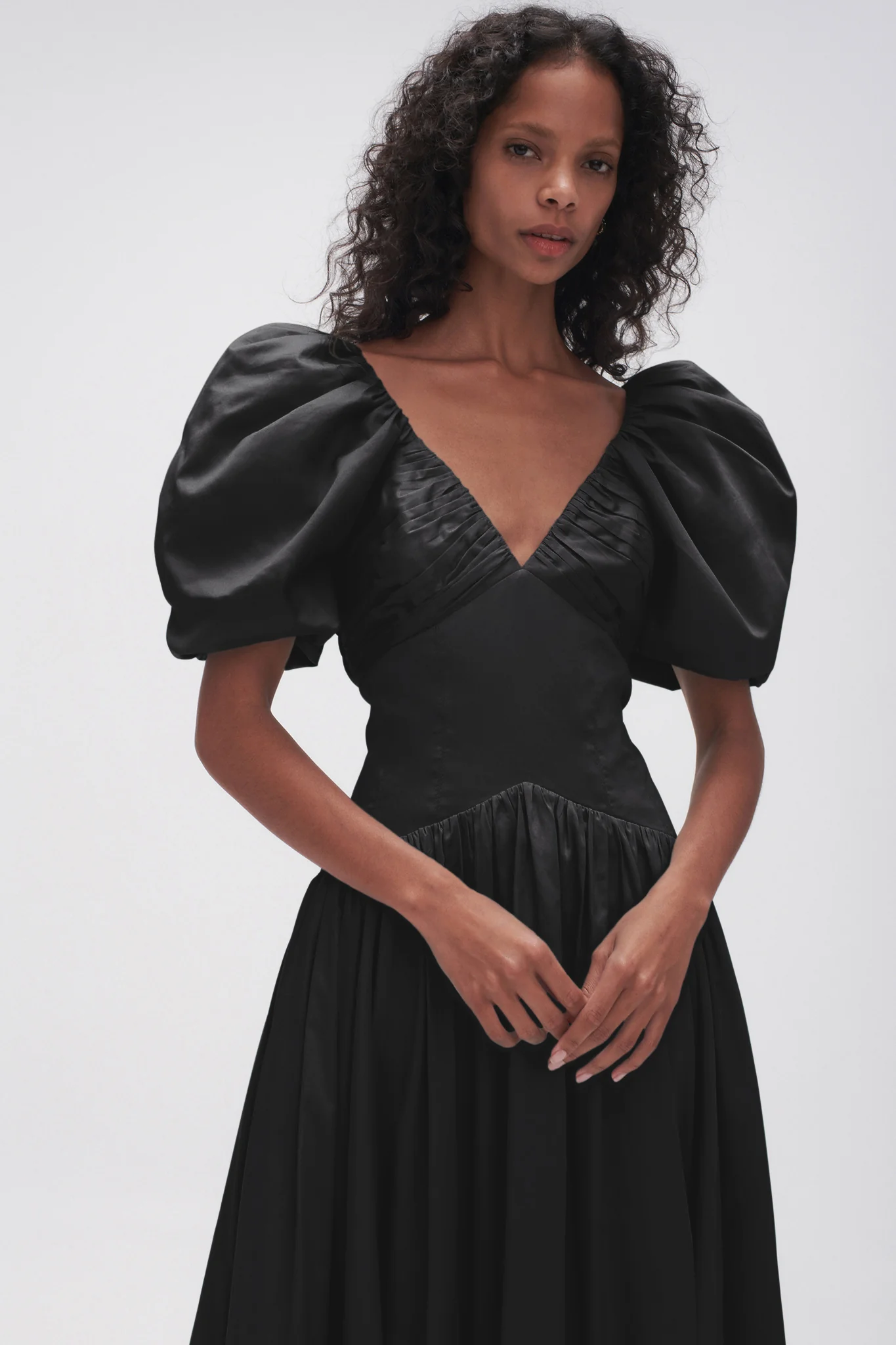 Gabrielle Plunge Midi Dress - Image 4