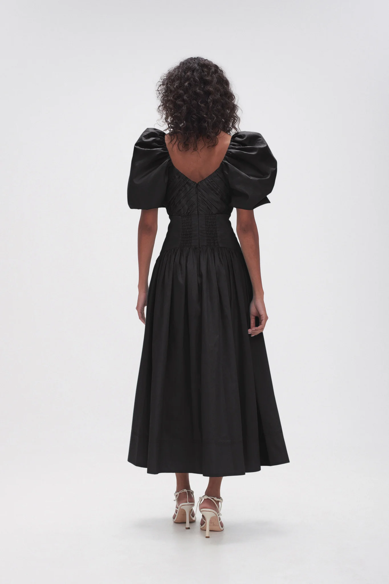 Gabrielle Plunge Midi Dress - Image 5