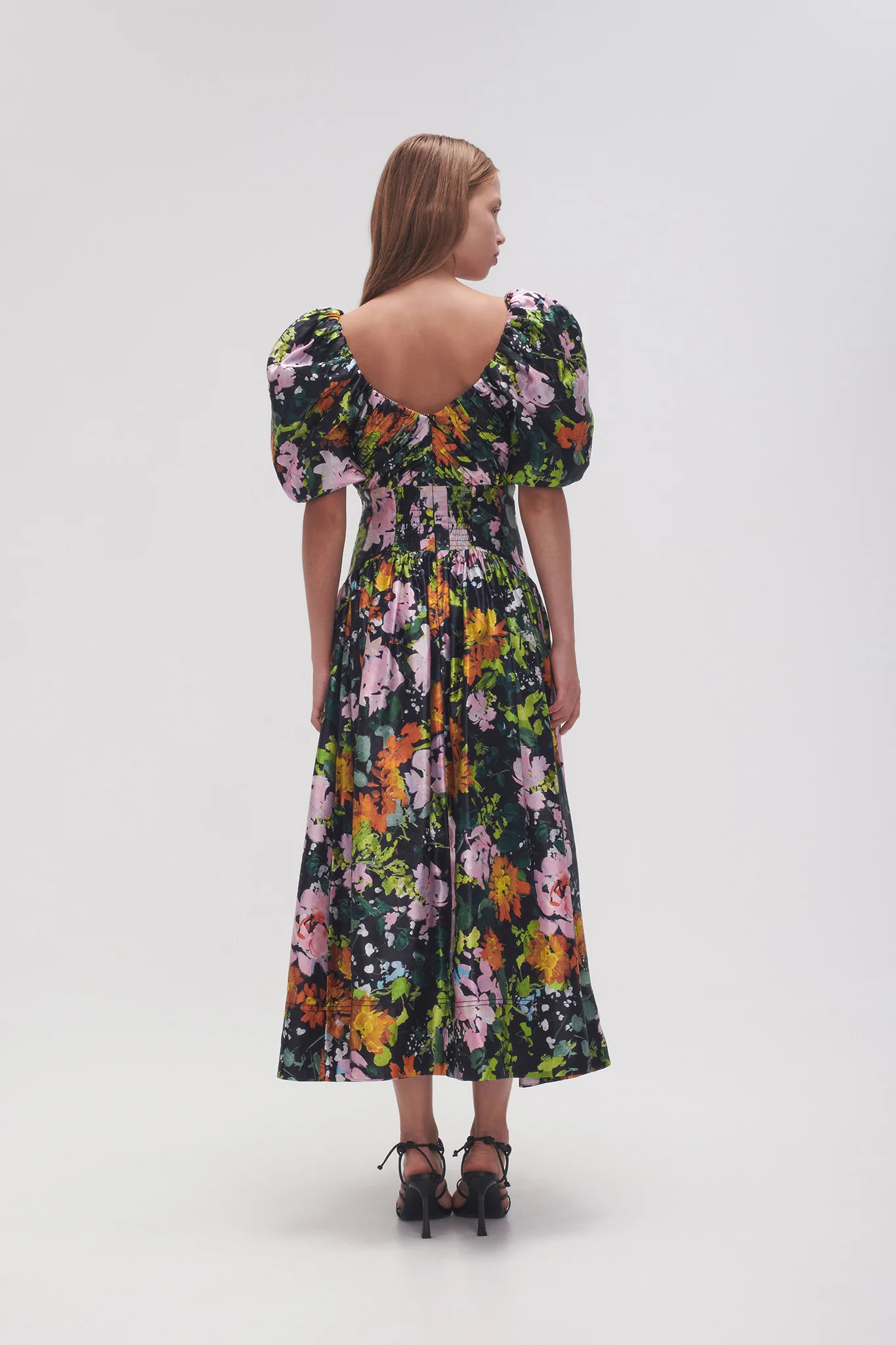 Gabrielle Plunge Midi Dress - Image 6