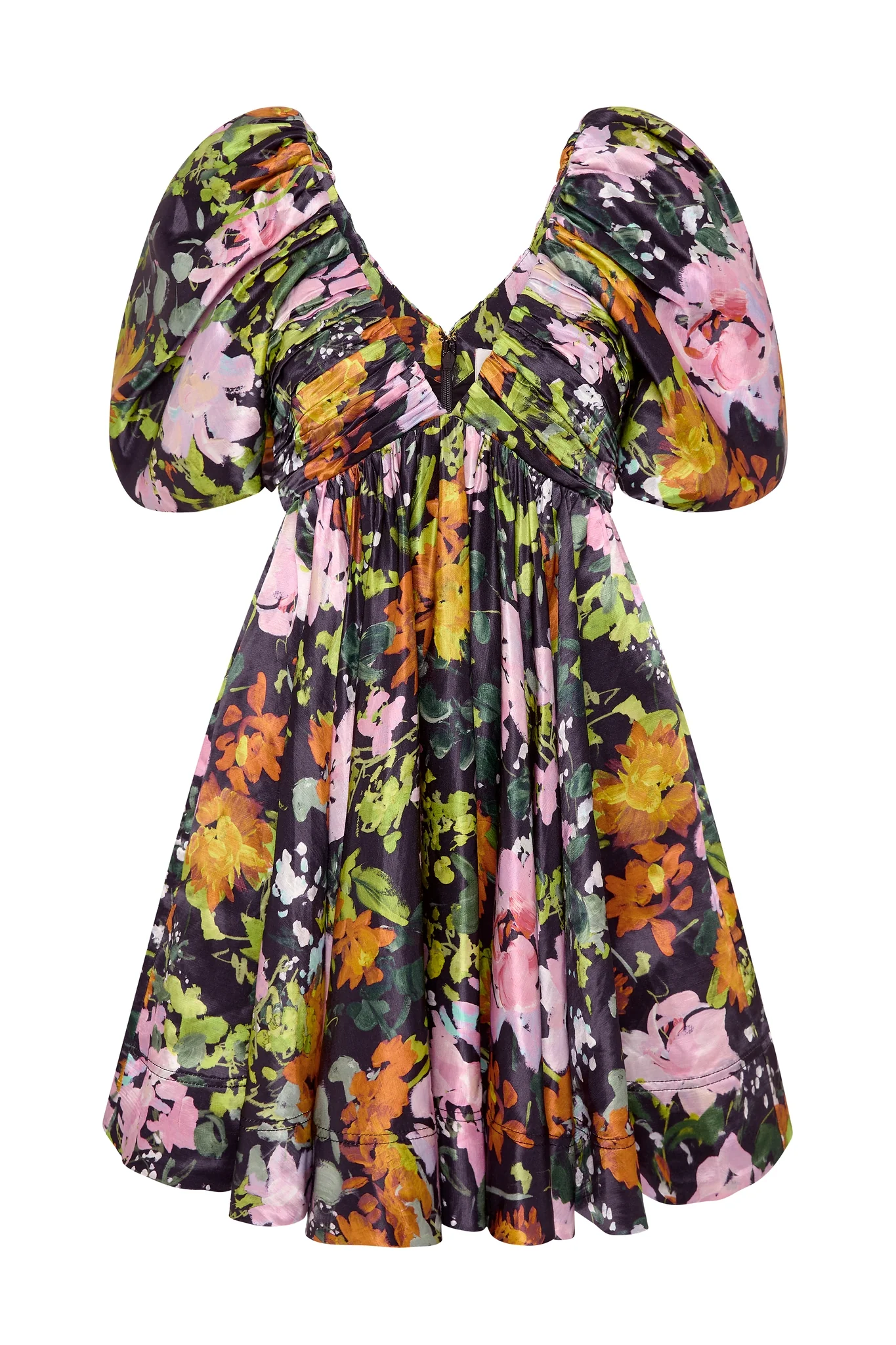 Gabrielle Plunge Mini Dress - Image 2