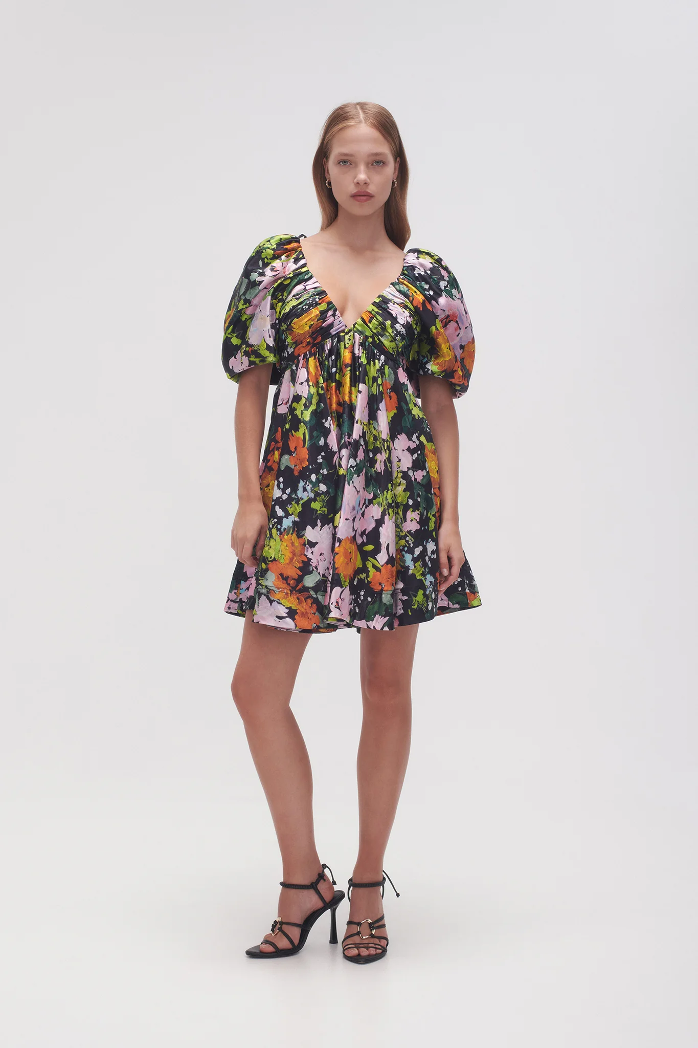 Gabrielle Plunge Mini Dress - Image 3