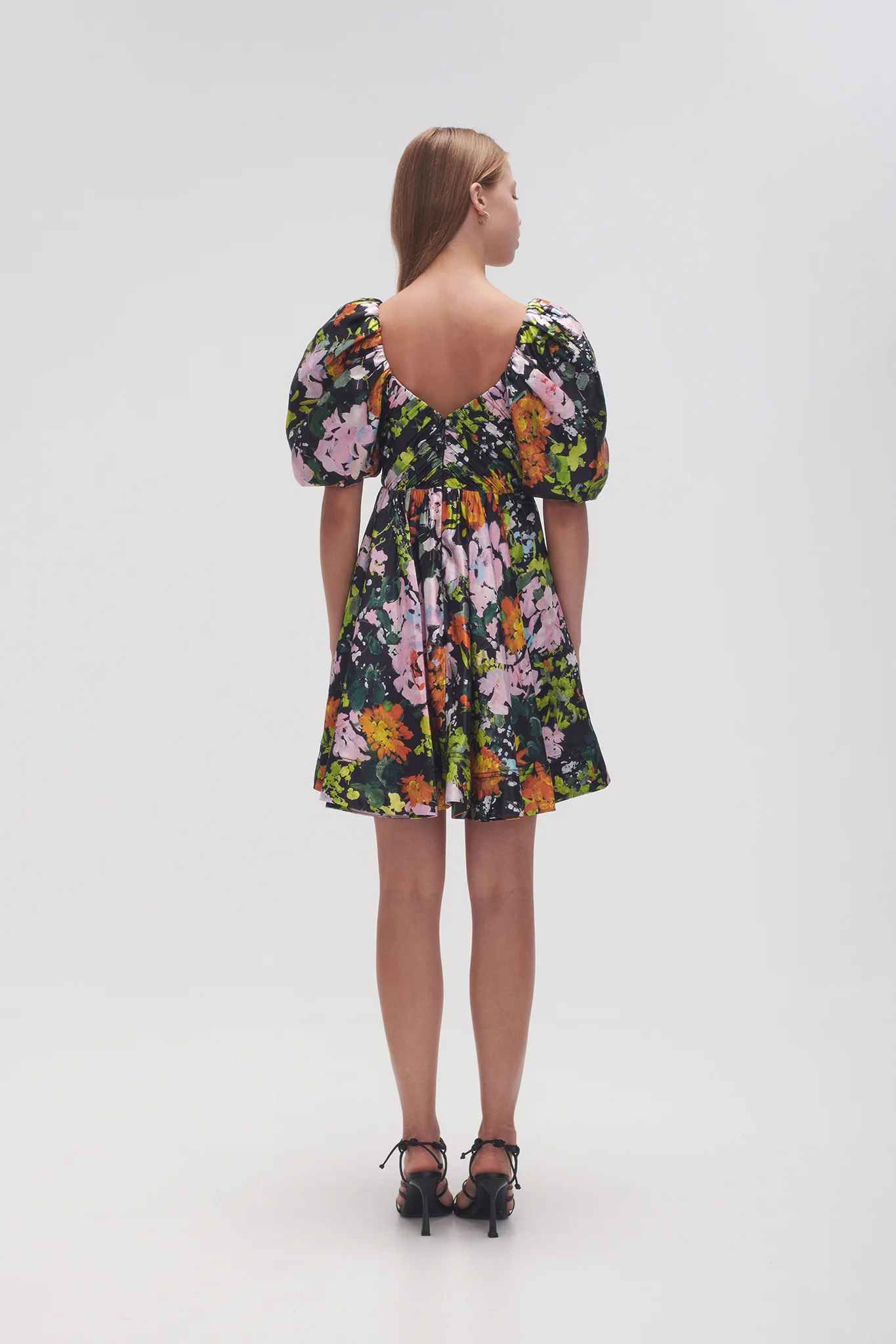 Gabrielle Plunge Mini Dress - Image 6