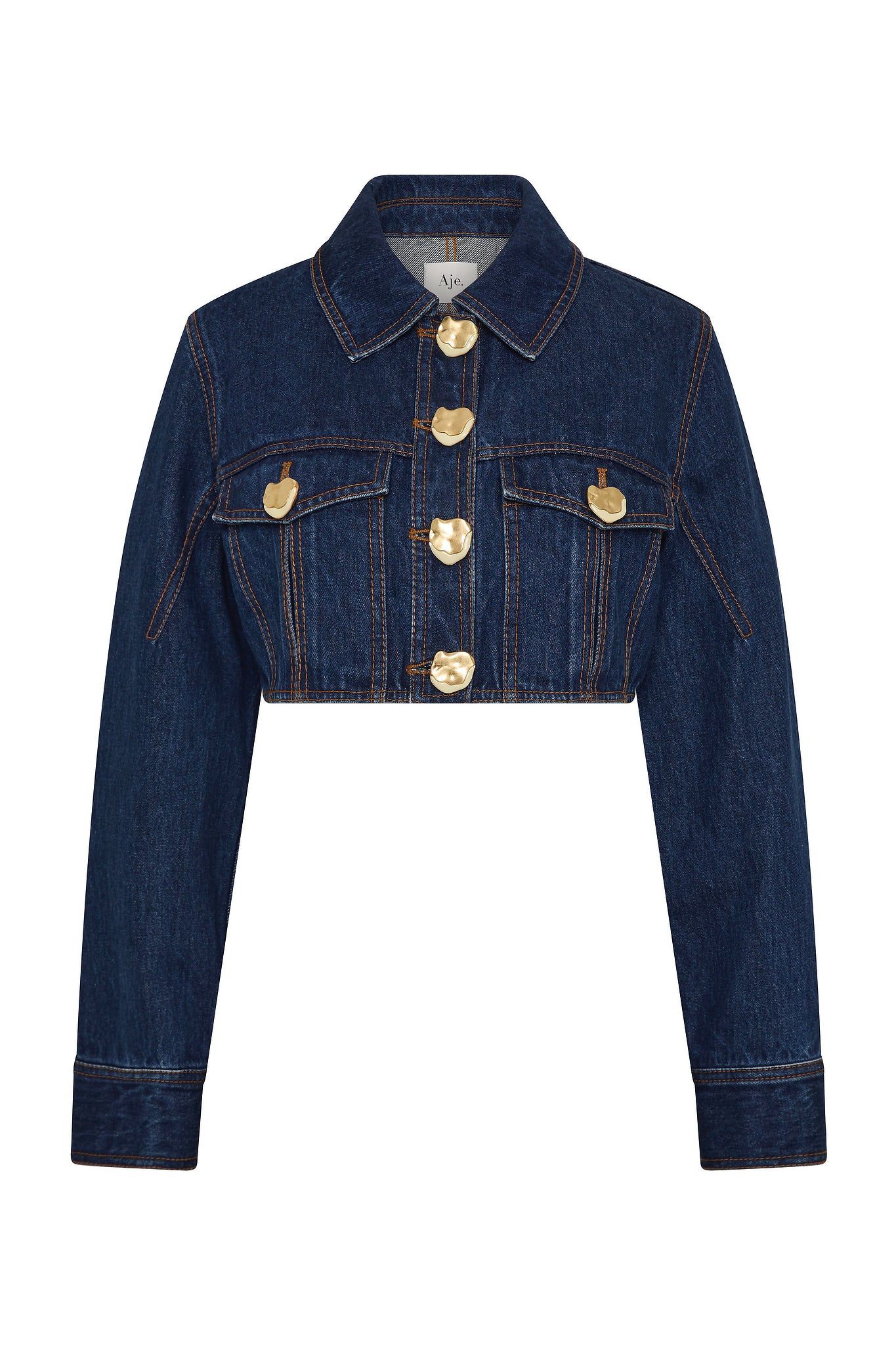 Genesis Cropped Denim Jacket - Image 2