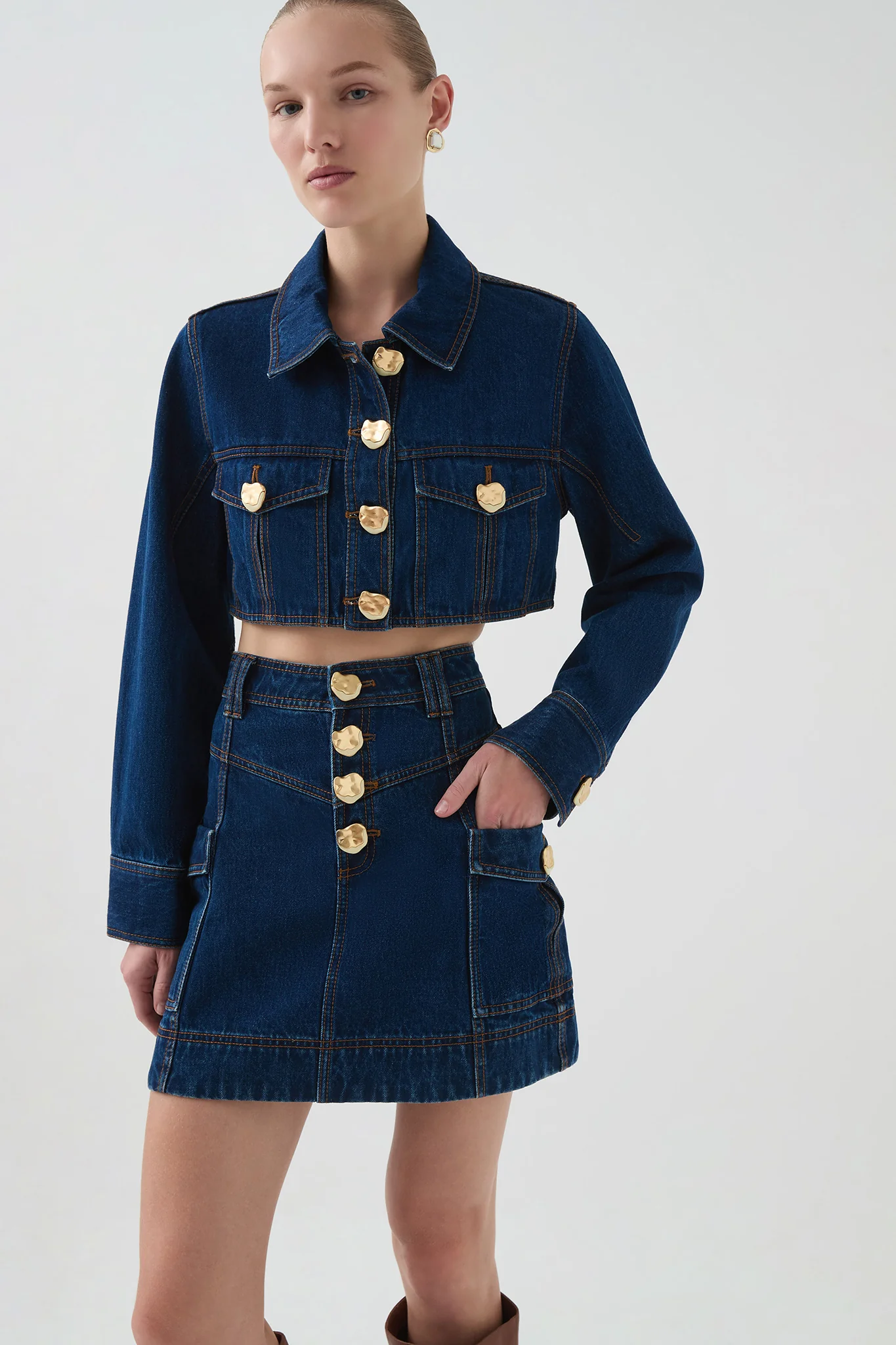 Genesis Denim Mini Skirt - Image 4