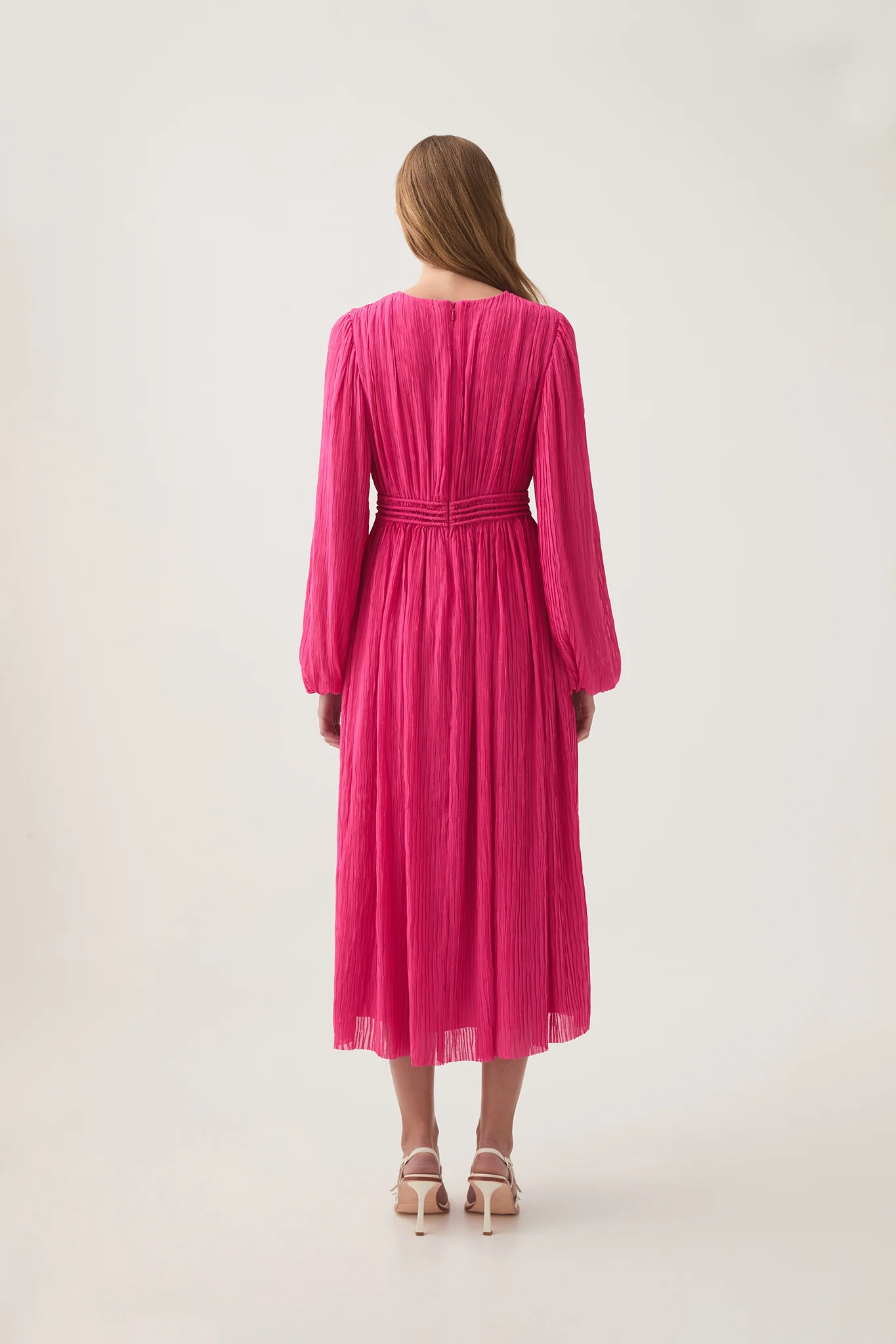 Genevieve Pleated Midi Dress - Image 5