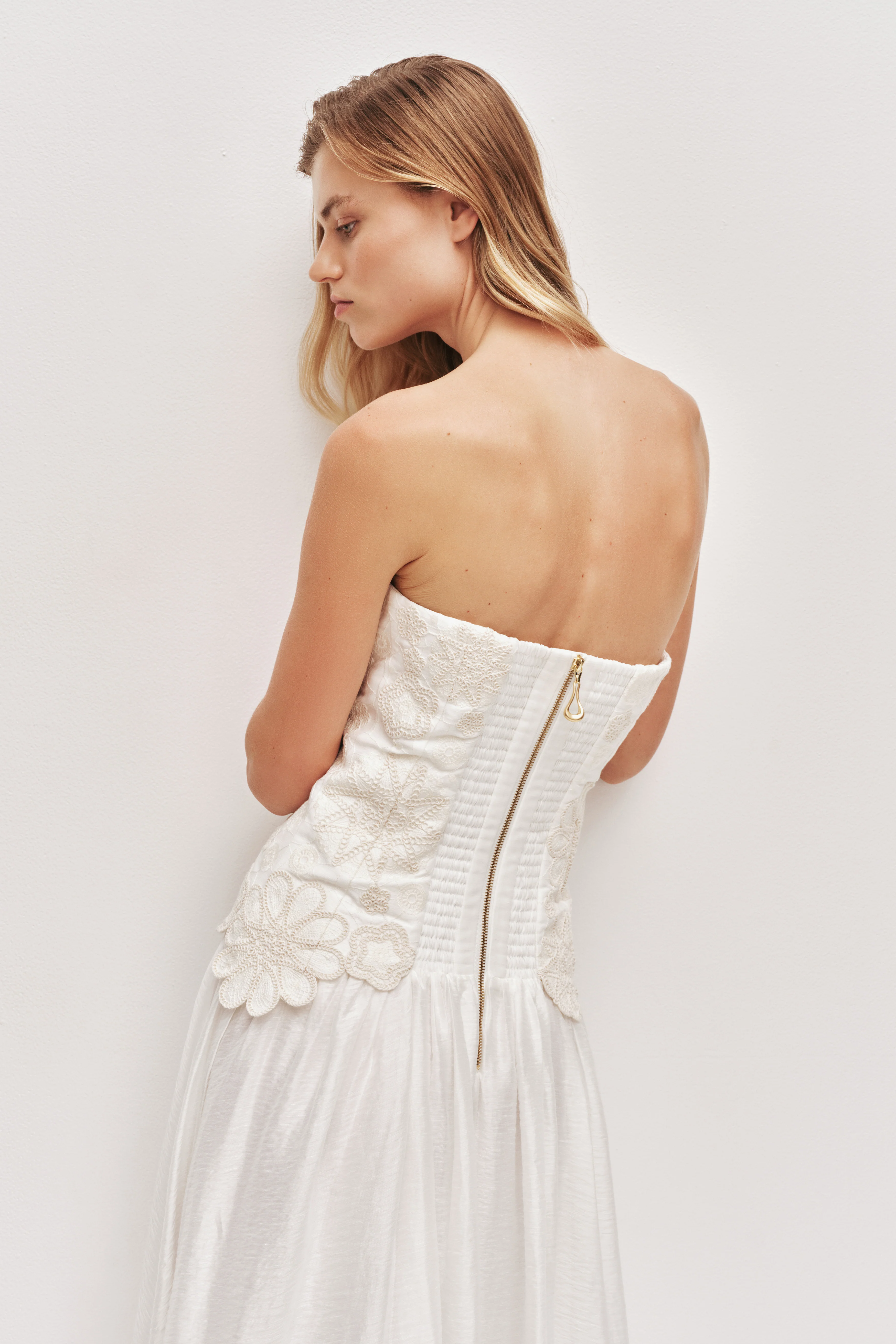 Gia Embroidered Gown - Image 5