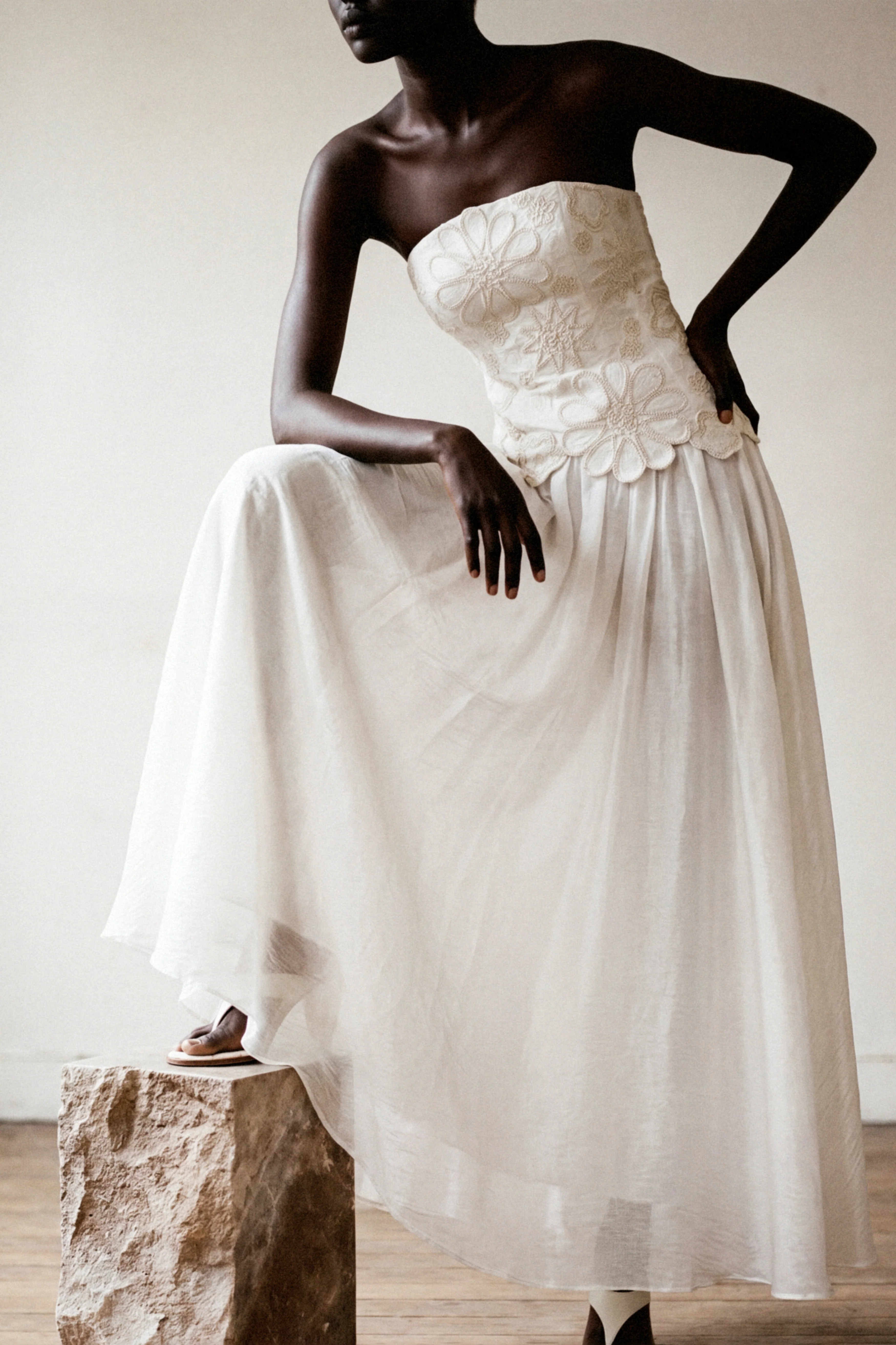 Gia Embroidered Gown - Image 8