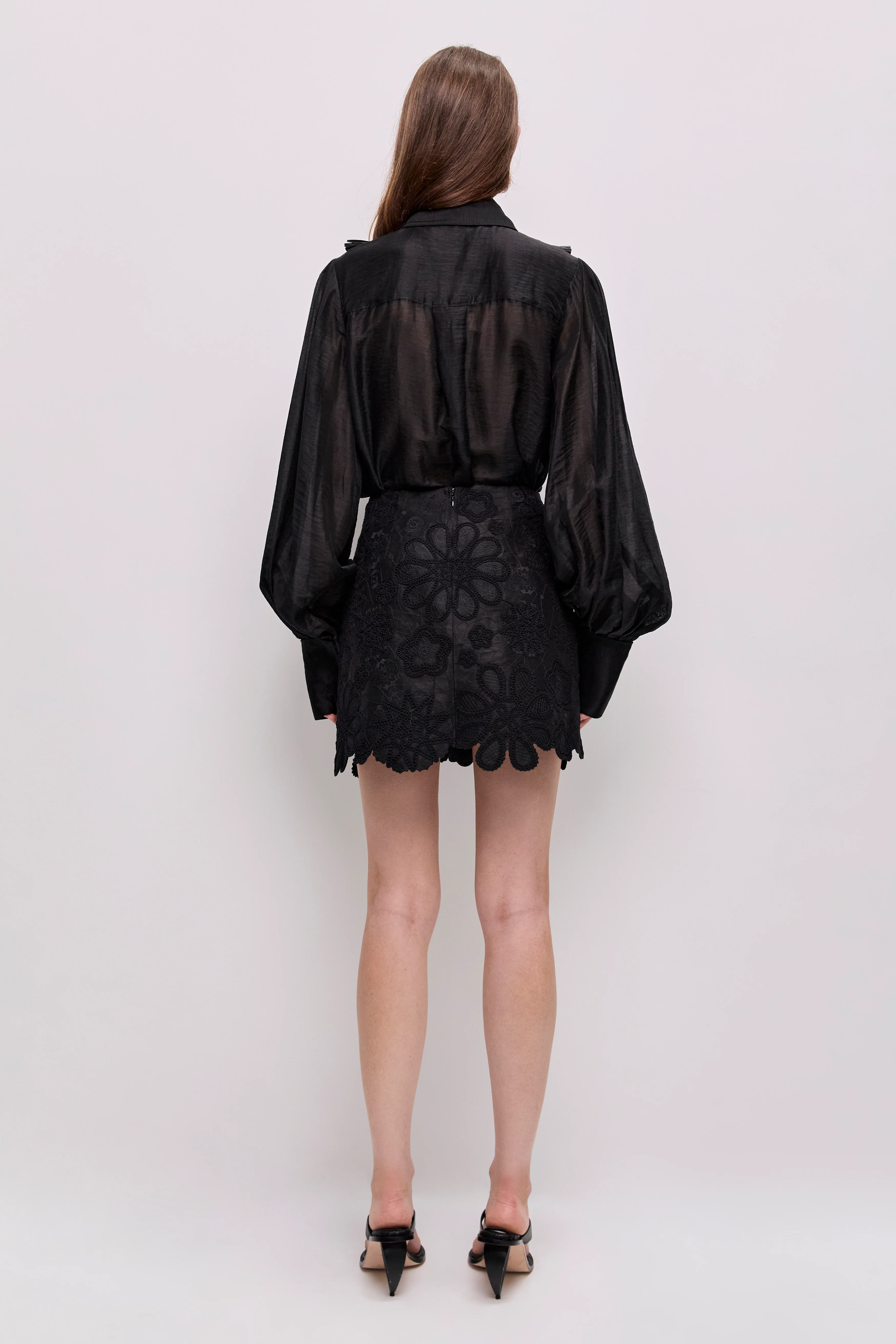 Gia Embroidered Mini Skirt - Image 7