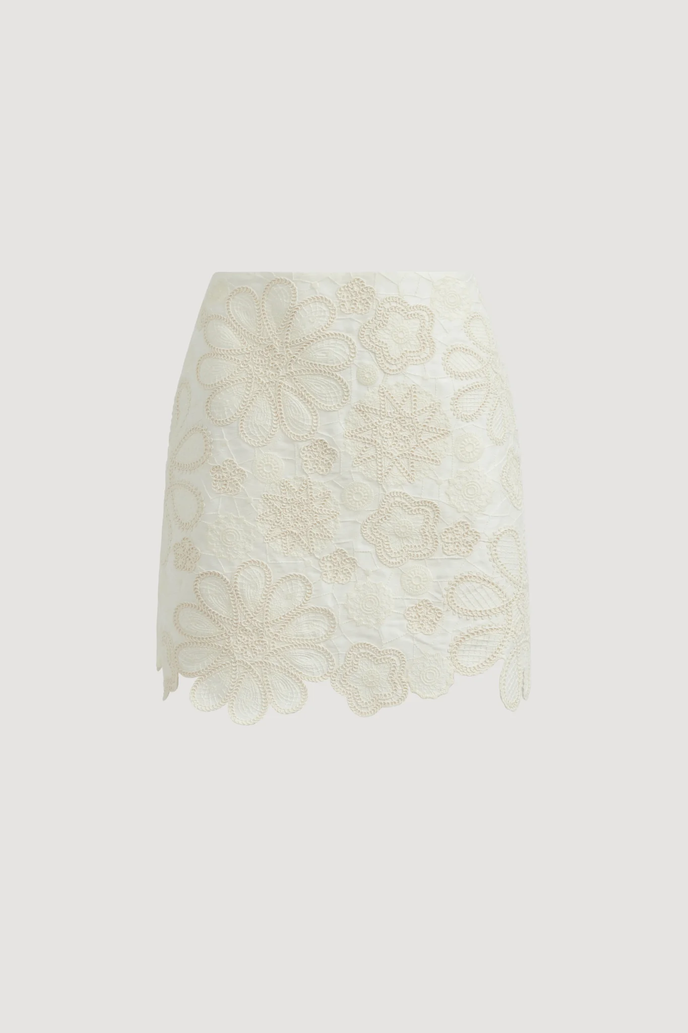 Gia Embroidered Mini Skirt - Image 2