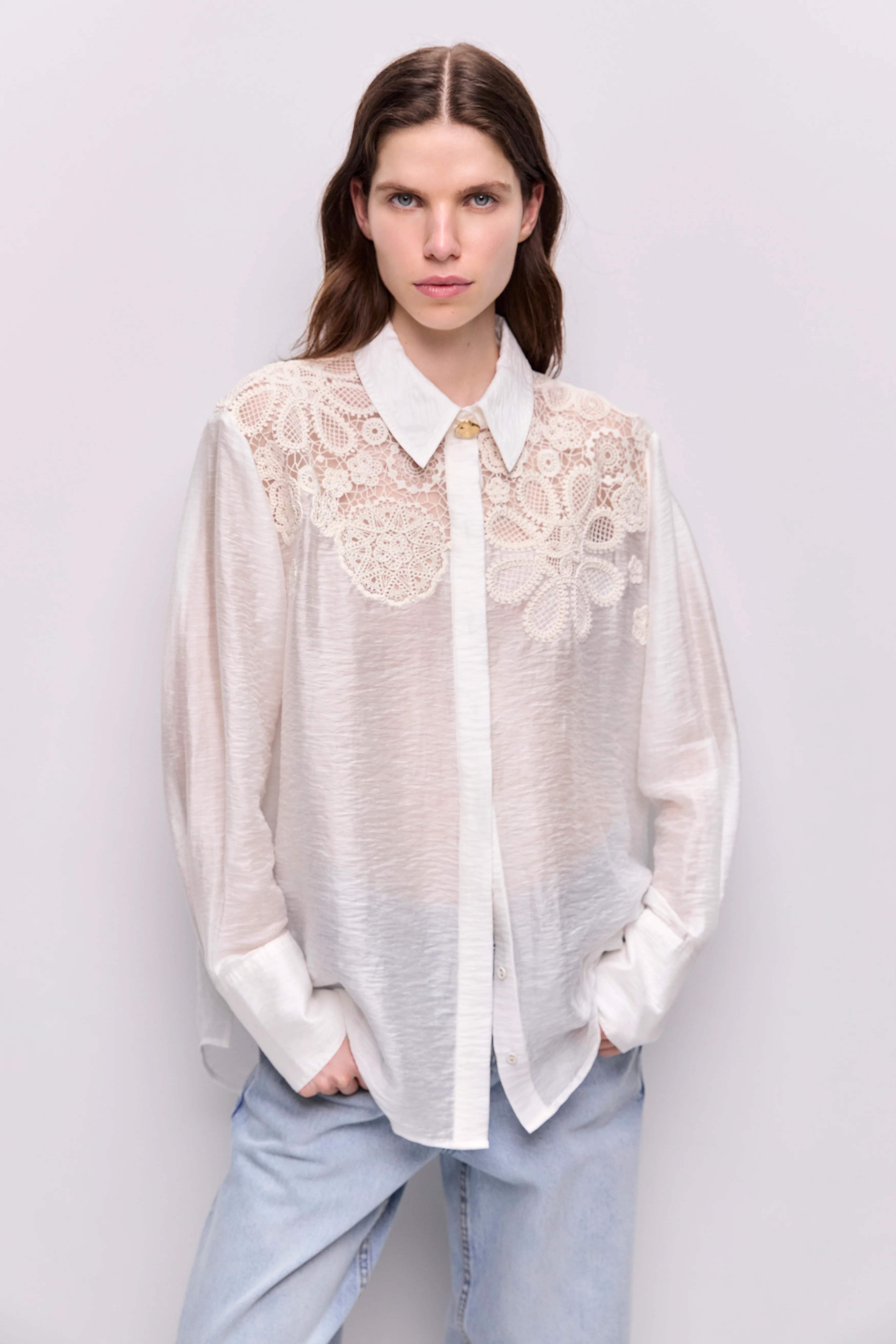 Gia Embroidered Shirt - Image 4
