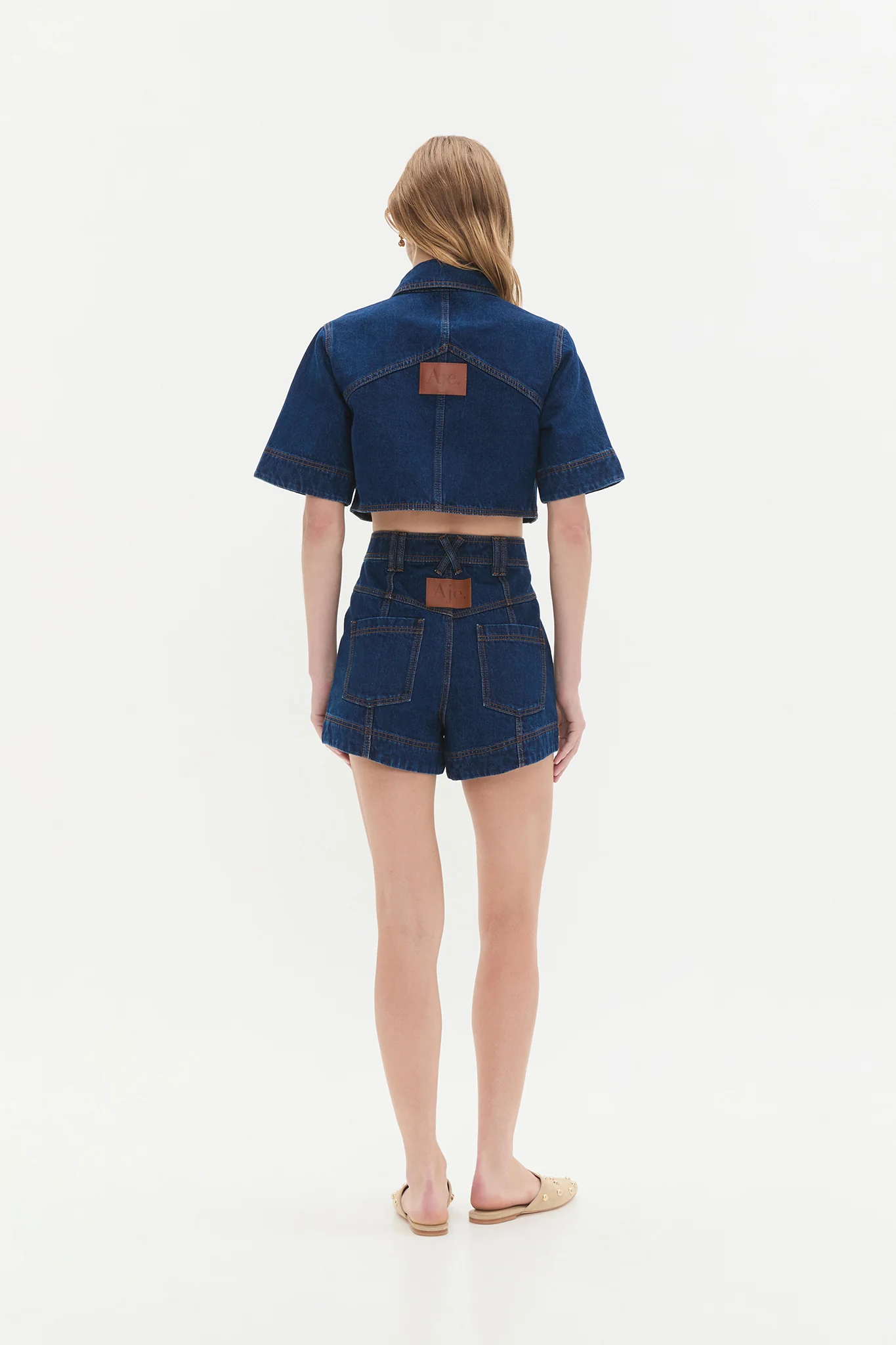 Gianna Denim Cropped Top - Image 6