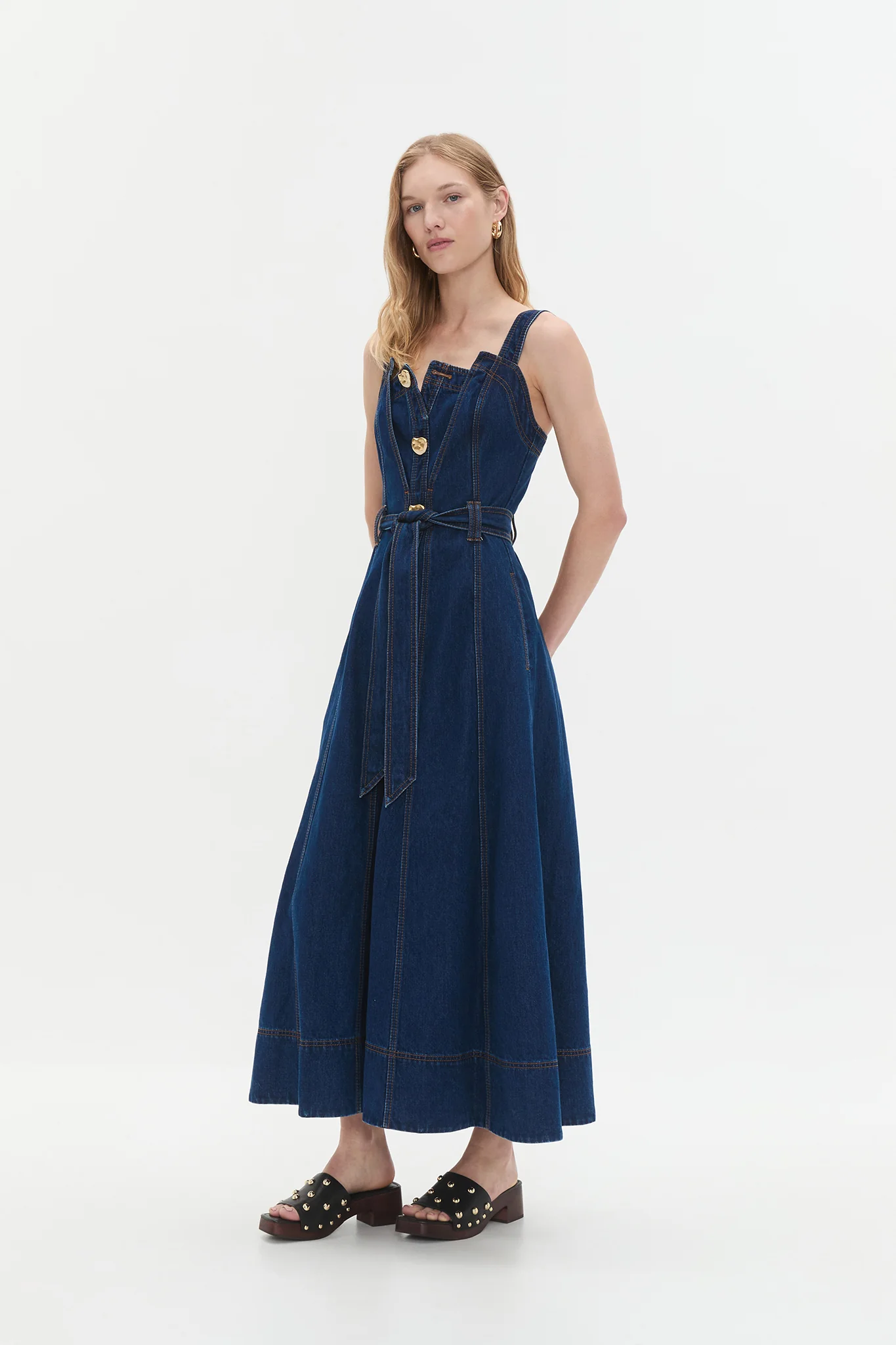 Gianna Denim Midi Dress - Image 5